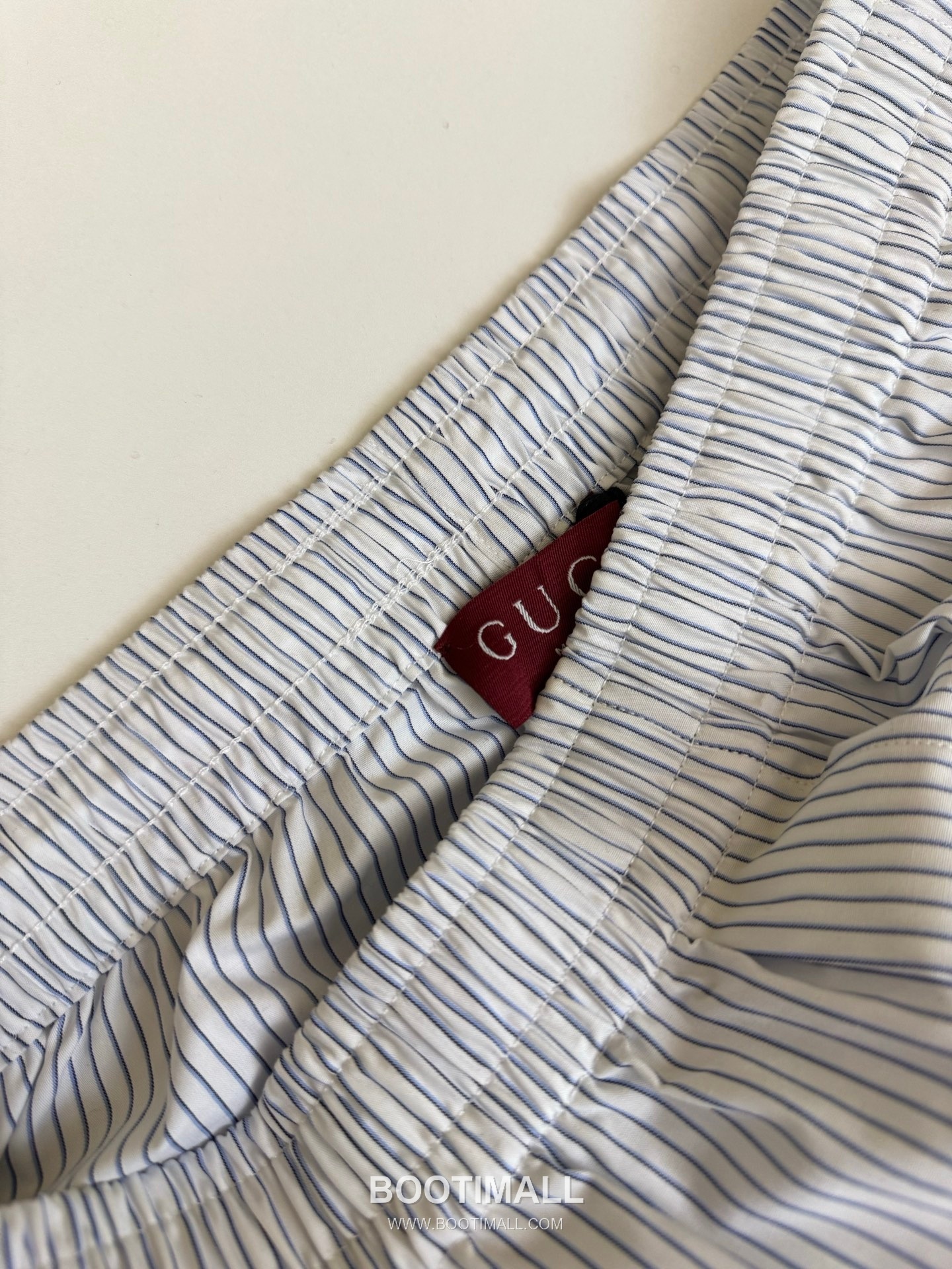 구찌 2026SS 크라운 로고프린트 스트라이프 반팔 셔츠 쇼츠 세트 블루 Gucci 2026 SS Crown Logo Print Stripe Short Sleeve Shirt Shorts Set Blue 14