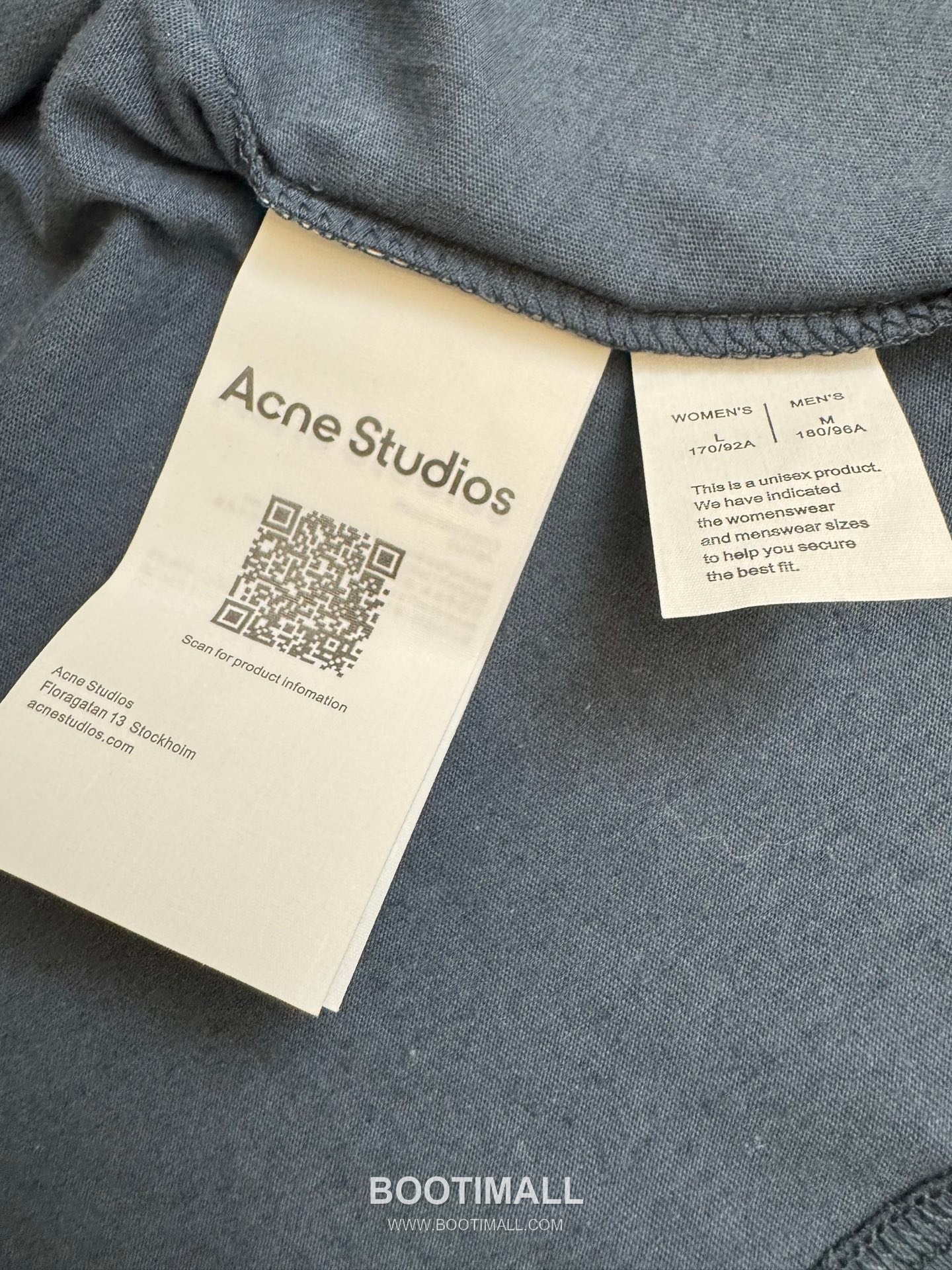 아크네스튜디오 2026SS 1966 머드다잉 워싱 오버핏 롱슬리브 네이비 티셔츠 Acne Studios 2026 SS 1966 Mud Dyed Washed Oversized Long Sleeve Brown T-Shirt 9