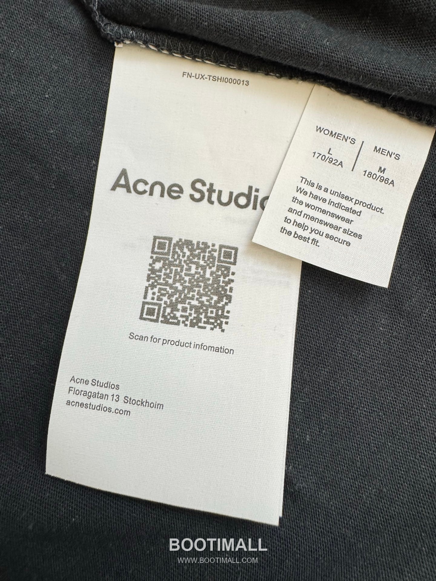 아크네스튜디오 2026SS 1966 머드다잉 워싱 오버핏 롱슬리브 블랙 티셔츠 Acne Studios 2026 SS 1966 Mud Dyed Washed Oversized Long Sleeve Brown T-Shirt 9