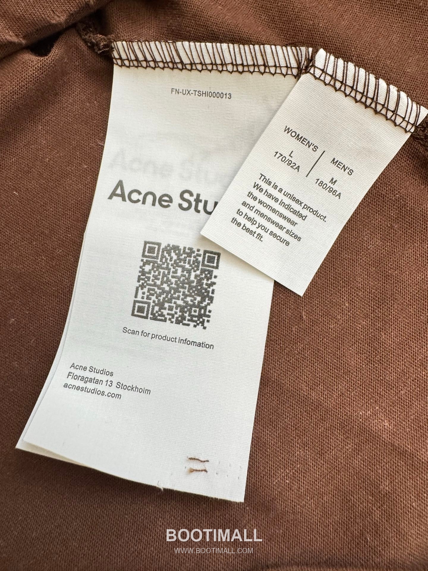 아크네스튜디오 2026SS 1966 머드다잉 워싱 오버핏 롱슬리브 브라운 티셔츠 Acne Studios 2026 SS 1966 Mud Dyed Washed Oversized Long Sleeve Brown T-Shirt 9