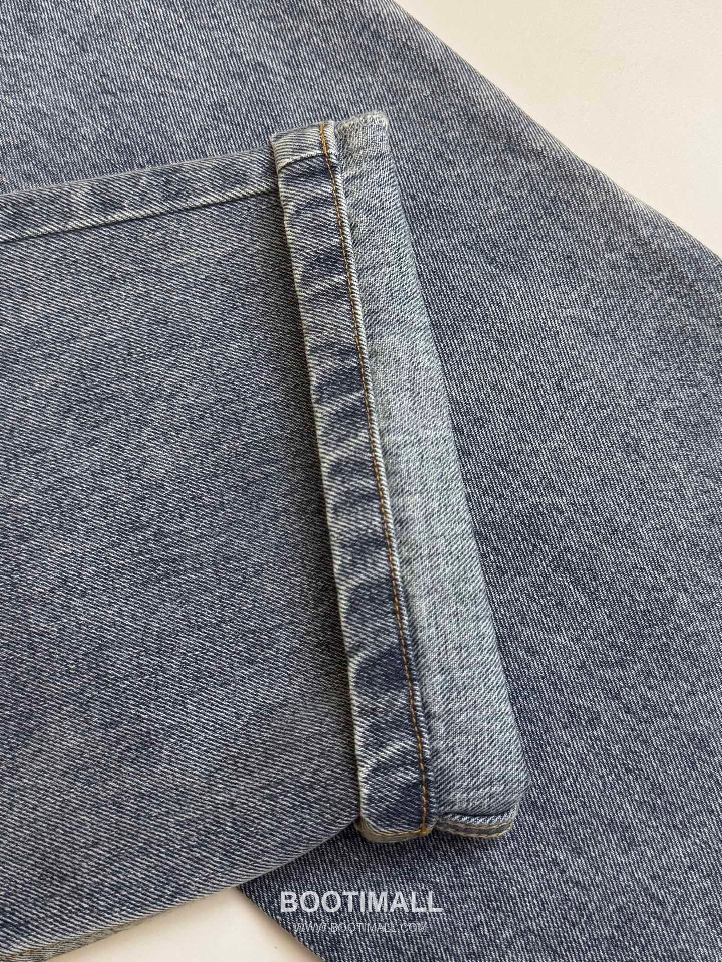 디올 2026SS 자수 컬러블록 워싱 레귤러핏 롱 데님 팬츠 블루 Dior 2026 SS Embroidered Colorblock Washed Regular Fit Long Denim Pants Blue 8