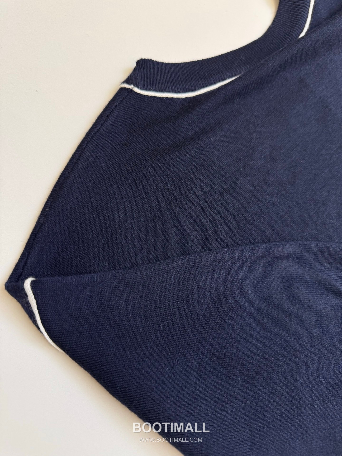 구찌 2026SS 레터 스트라이프 인타르시아 니트 레귤러핏 반팔 네이비 티셔츠 Gucci 2026 SS Letter Stripe Intarsia Knit Regular Fit Short Sleeve Blue T-Shirt 7