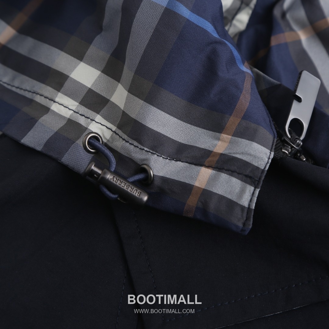 버버리 2026SS 리버서블 코튼캔버스 체크 루즈핏 후드 블랙 재킷 Burberry 2026 SS Reversible Cotton Canvas Check Loose Fit Hooded Black Jacket D278-C70 7