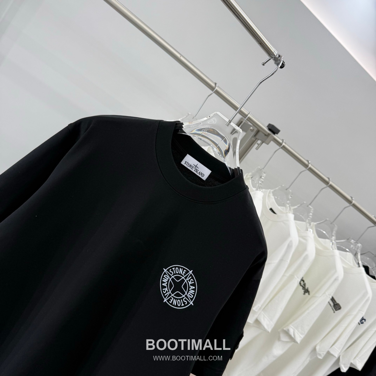 스톤아일랜드 2026SS 헤비코튼 로고패치 오버핏 반팔 블랙 티셔츠 Stone Island 2026 SS Heavy Cotton Logo Patch Oversized Short Sleeve Black T-Shirt 9