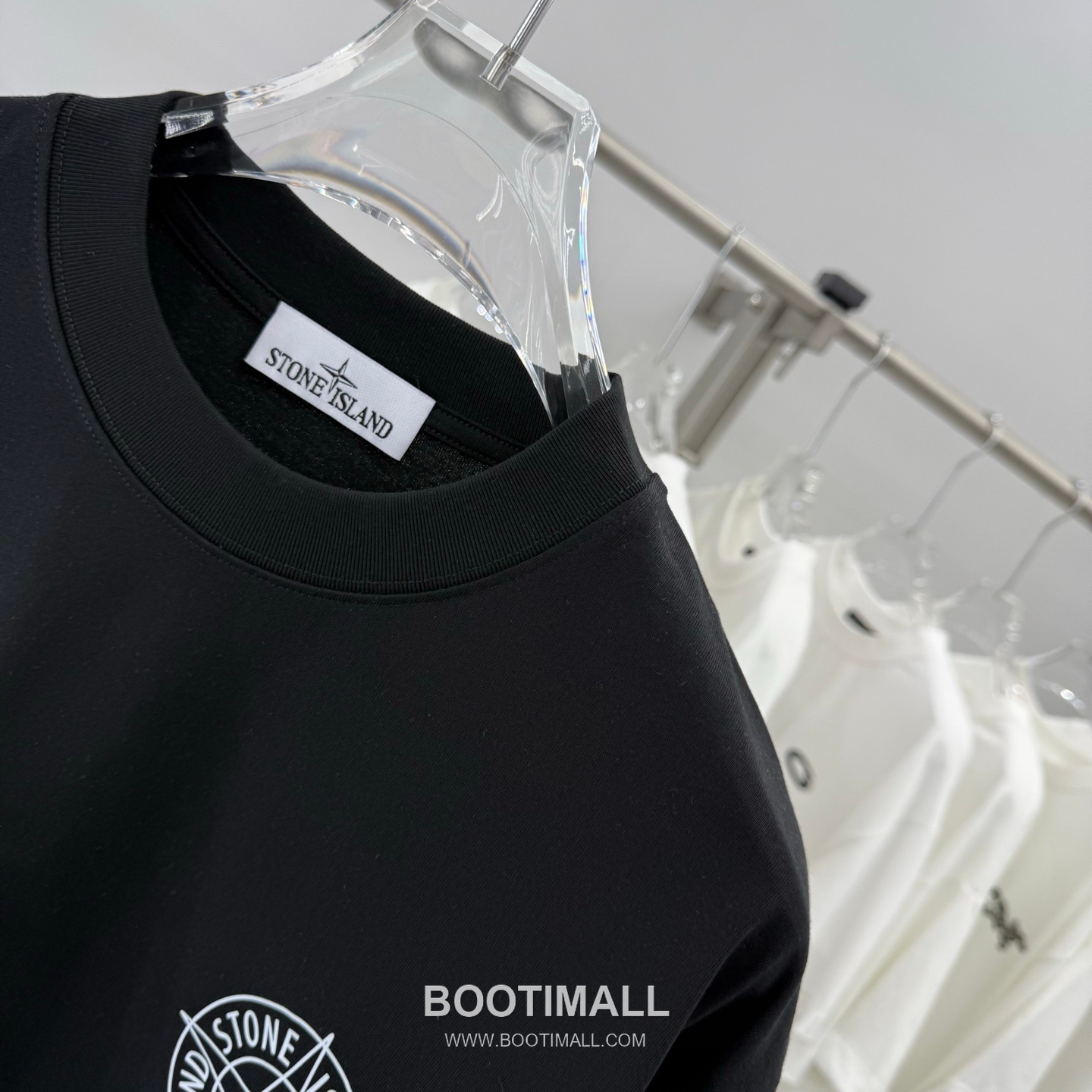 스톤아일랜드 2026SS 헤비코튼 로고패치 오버핏 반팔 블랙 티셔츠 Stone Island 2026 SS Heavy Cotton Logo Patch Oversized Short Sleeve Black T-Shirt 10