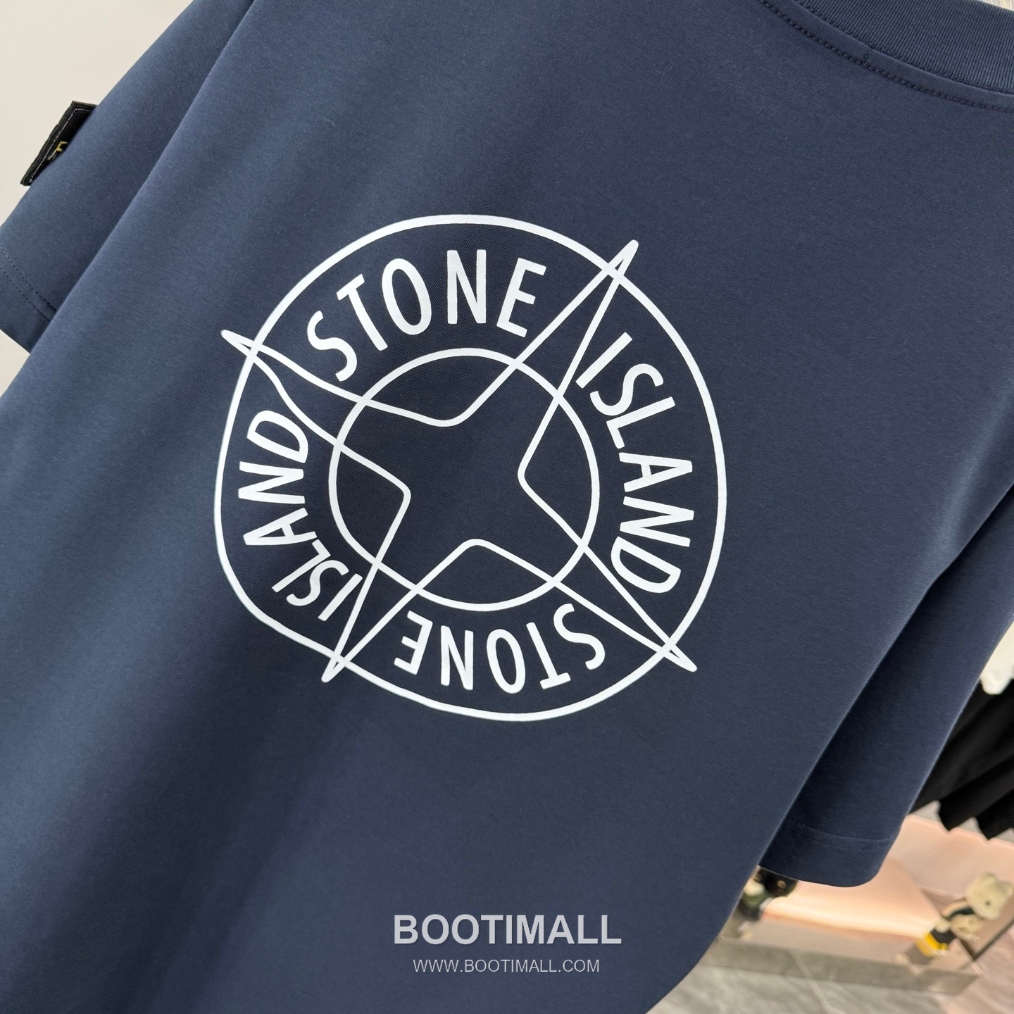 스톤아일랜드 2026SS 헤비코튼 로고패치 오버핏 반팔 블랙 티셔츠 Stone Island 2026 SS Heavy Cotton Logo Patch Oversized Short Sleeve Black T-Shirt 15