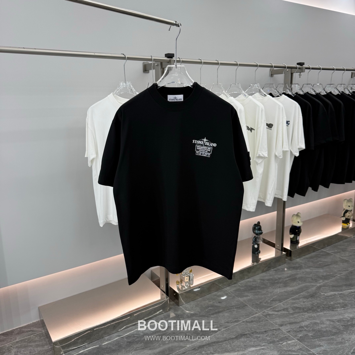 스톤아일랜드 2026SS 헤비코튼 로고패치 오버핏 반팔 블랙 티셔츠 Stone Island 2026 SS Heavy Cotton Logo Patch Oversized Short Sleeve Black T-Shirt 7