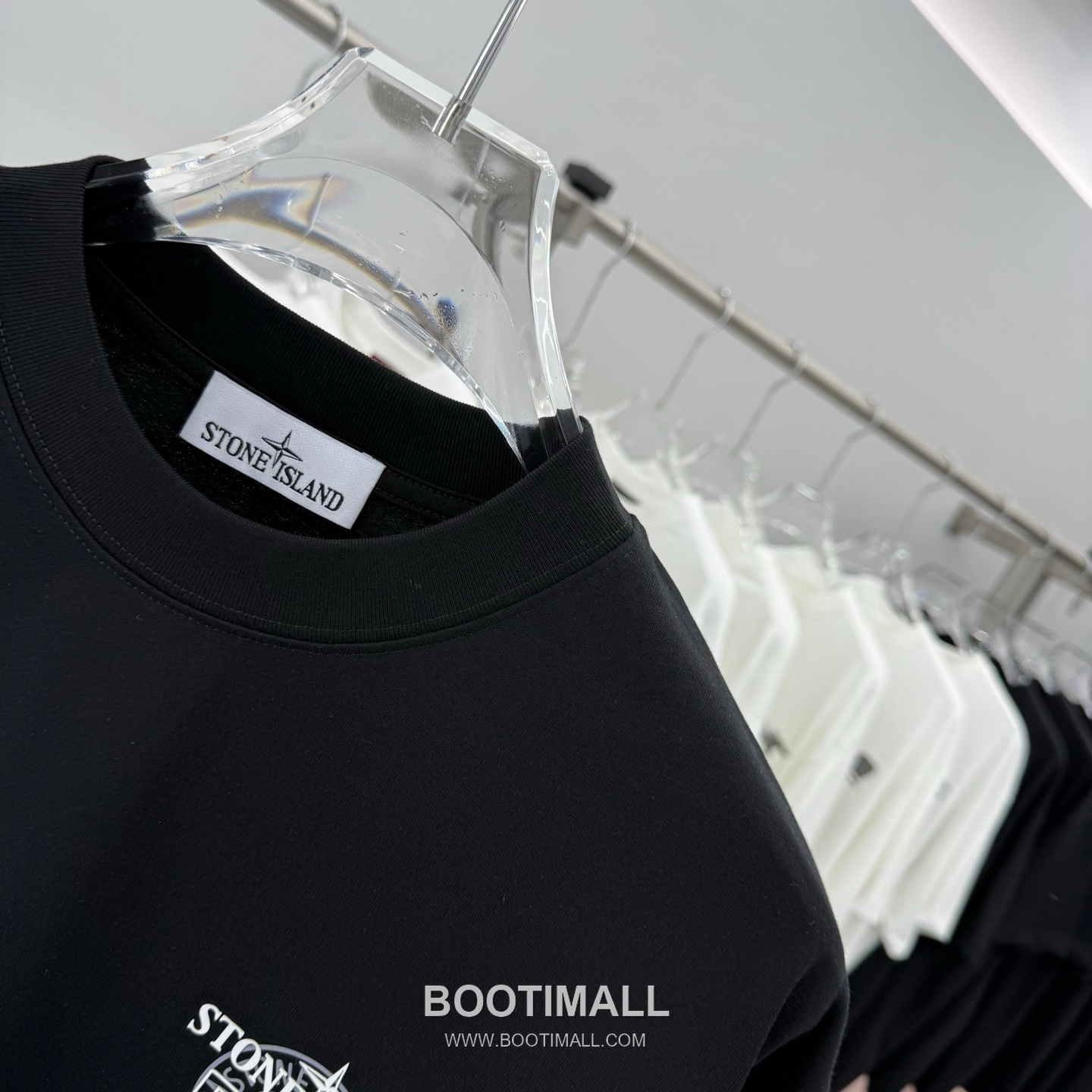 스톤아일랜드 2026SS 헤비코튼 로고패치 오버핏 반팔 블랙 티셔츠 Stone Island 2026 SS Heavy Cotton Logo Patch Oversized Short Sleeve Black T-Shirt 10
