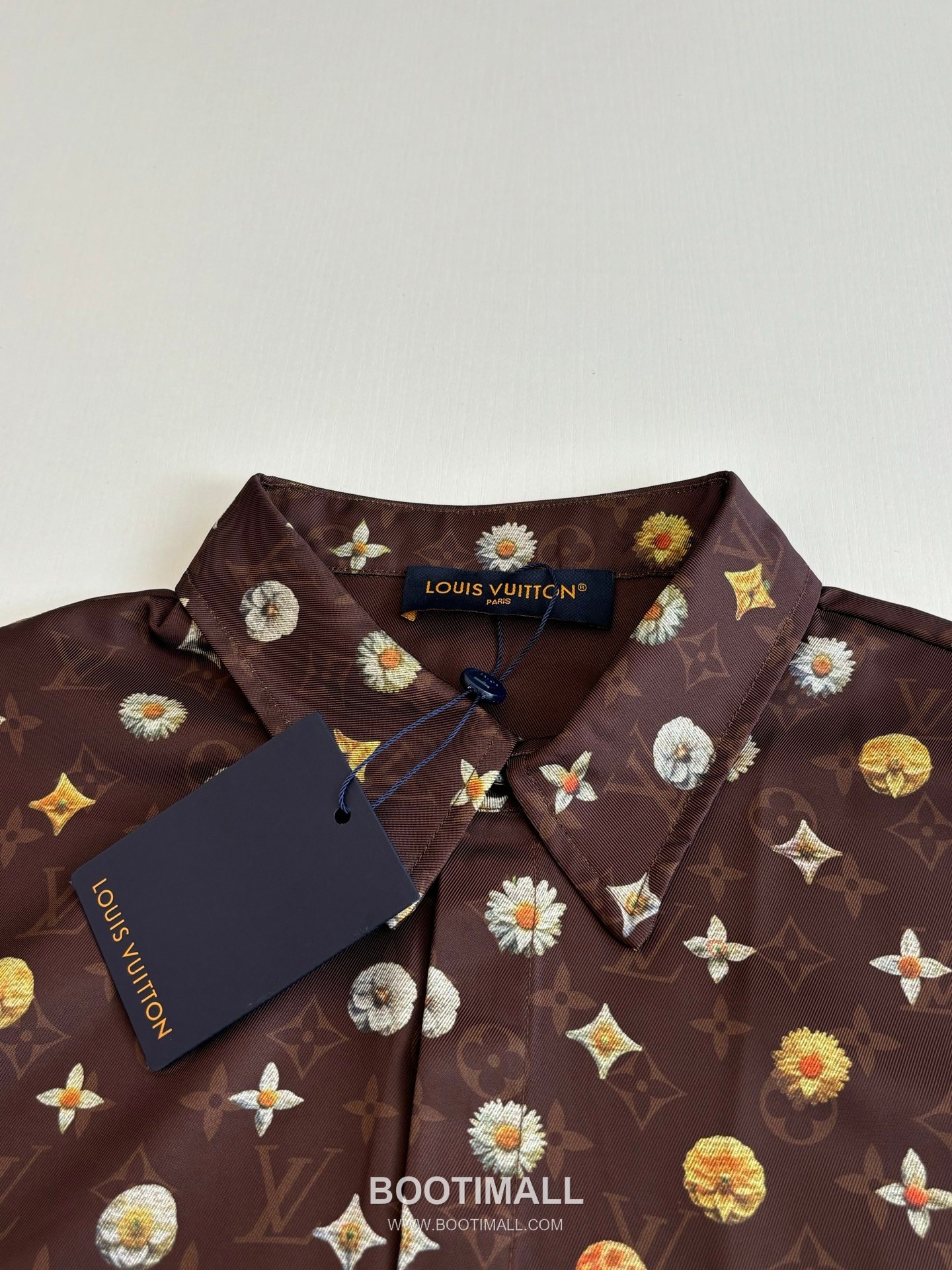 루이비통 2026SS 모노그램 데이지 프린트 루즈핏 반팔 브라운 셔츠 Louis Vuitton 2026 SS Monogram Daisy Print Loose Fit Short Sleeve Brown Shirt 5