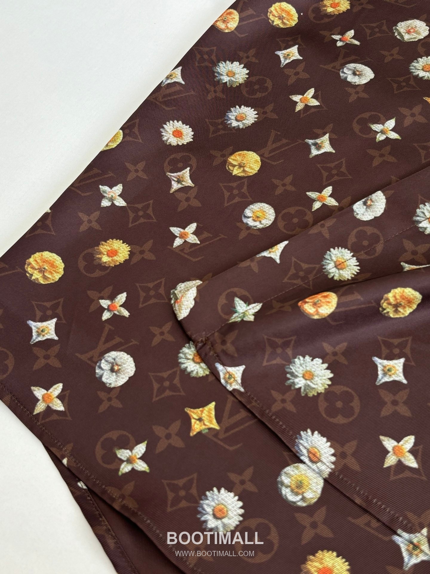 루이비통 2026SS 모노그램 데이지 프린트 루즈핏 반팔 브라운 셔츠 Louis Vuitton 2026 SS Monogram Daisy Print Loose Fit Short Sleeve Brown Shirt 8