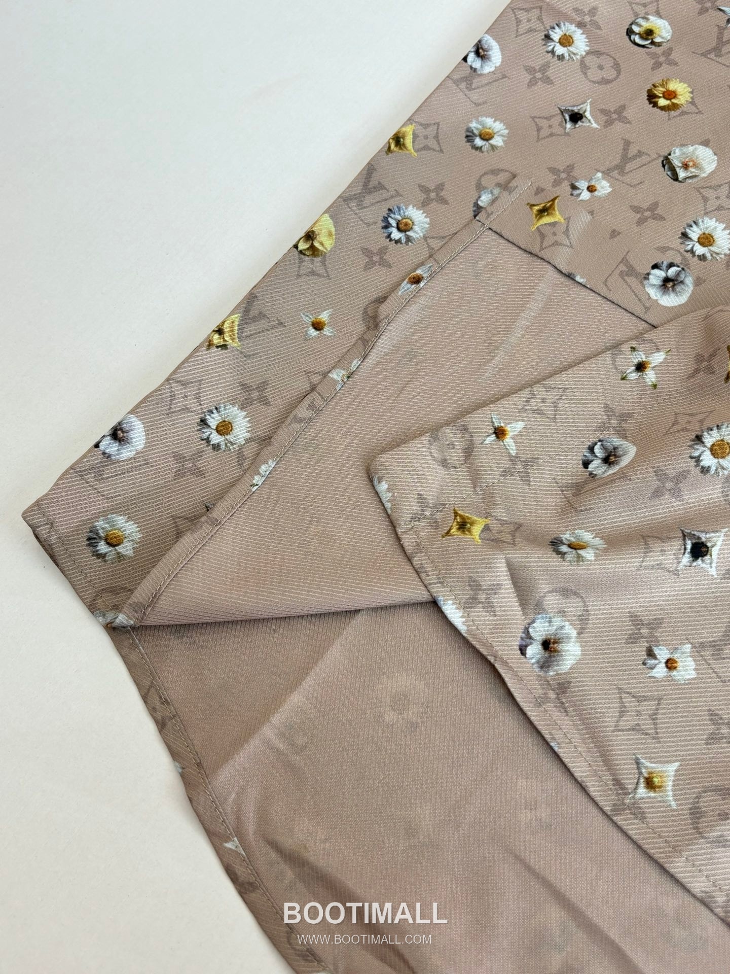 루이비통 2026SS 모노그램 데이지 프린트 루즈핏 반팔 브라운 셔츠 Louis Vuitton 2026 SS Monogram Daisy Print Loose Fit Short Sleeve Brown Shirt 7