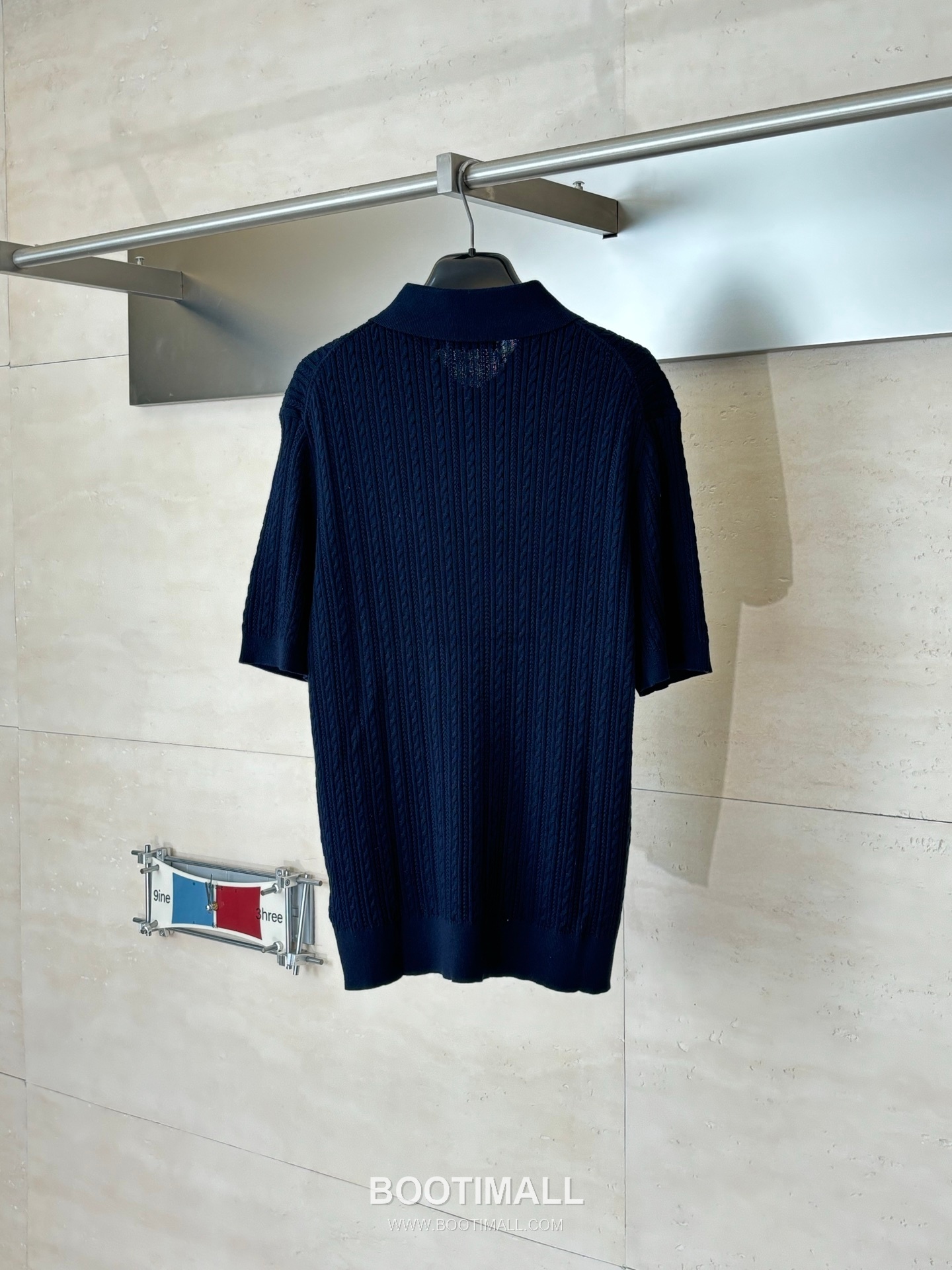 랄프로렌 2026SS 케이블니트 코튼혼방 레귤러핏 반팔 블랙 폴로셔츠 Ralph Lauren 2026 SS Cable Knit Cotton Blend Regular Fit Short Sleeve White Polo Shirt 2