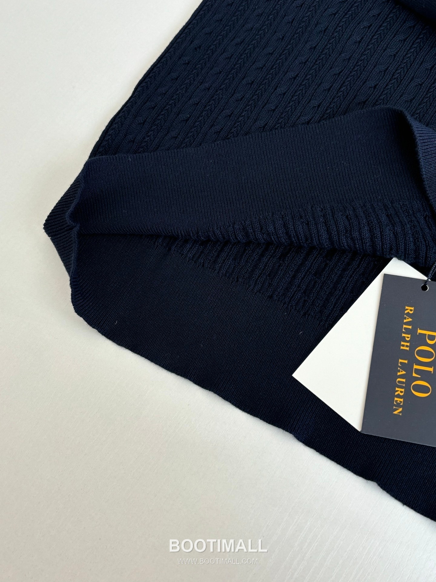 랄프로렌 2026SS 케이블니트 코튼혼방 레귤러핏 반팔 블랙 폴로셔츠 Ralph Lauren 2026 SS Cable Knit Cotton Blend Regular Fit Short Sleeve White Polo Shirt 7