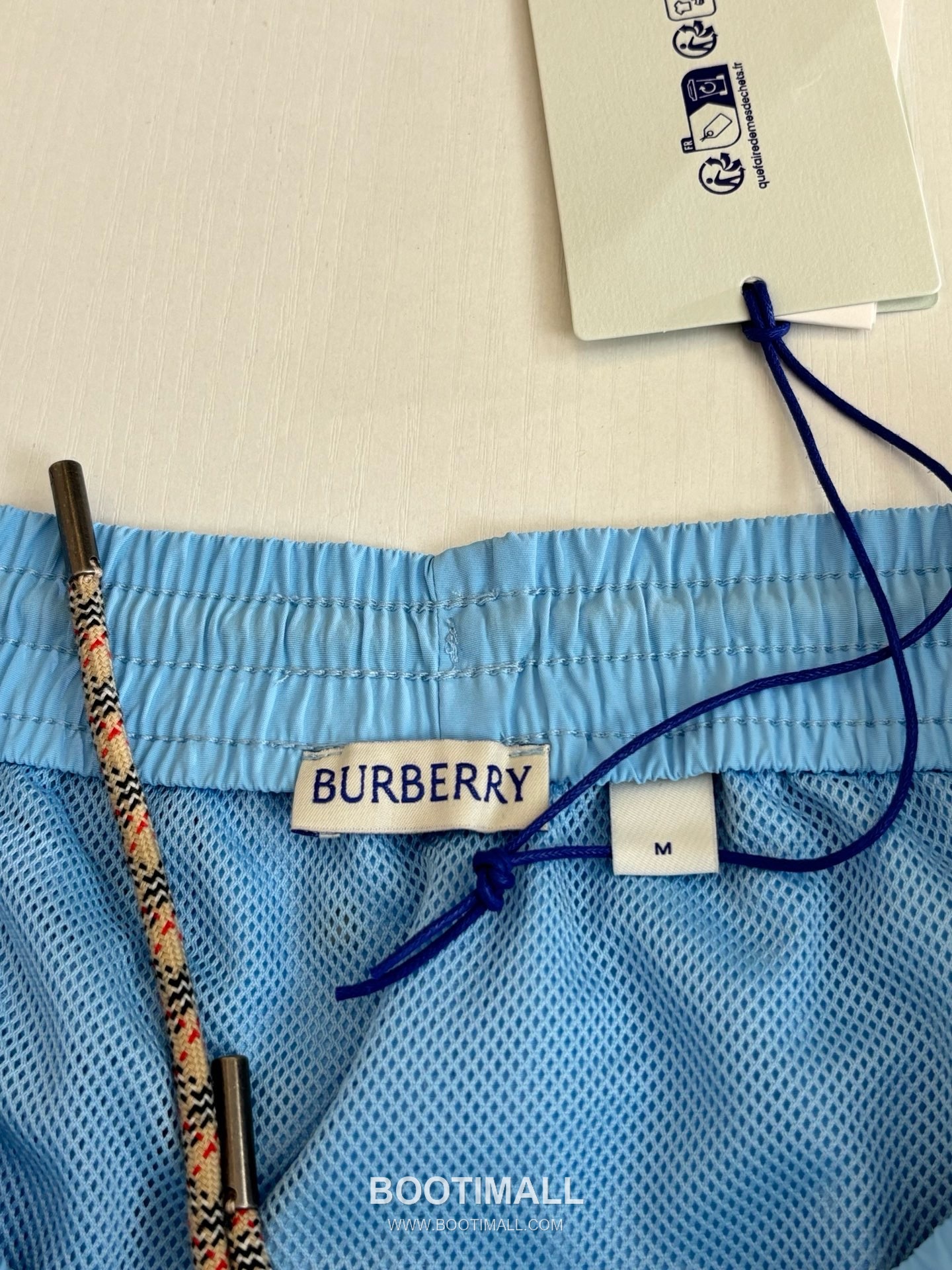 버버리 2026SS 빈티지체크 사이드트림 나일론 루즈핏 드로스트링 쇼츠 블루 팬츠 Burberry 2026 SS Vintage Check Side Trim Nylon Loose Fit Drawstring Shorts Black Pants 9