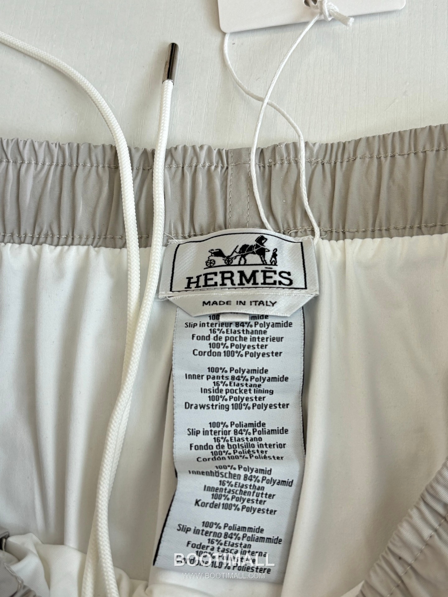 에르메스 2026SS H 미로 모노그램 워터리액티브 루즈핏 비치 쇼츠 카키 팬츠 Hermes 2026 SS H Maze Monogram Water Reactive Loose Fit Beach Shorts Orange Pants 10