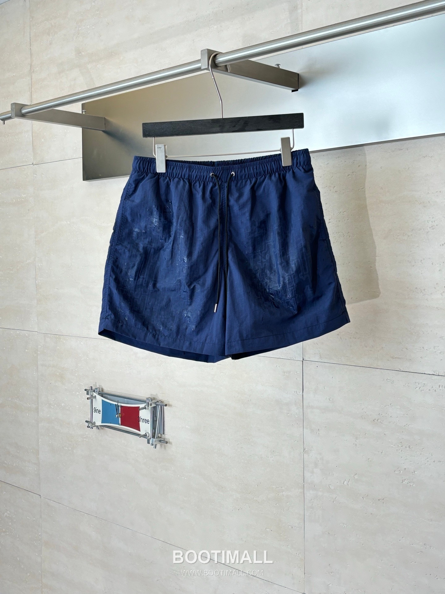 에르메스 2026SS H 미로 모노그램 워터리액티브 루즈핏 비치 쇼츠 네이비 팬츠 Hermes 2026 SS H Maze Monogram Water Reactive Loose Fit Beach Shorts Orange Pants 3