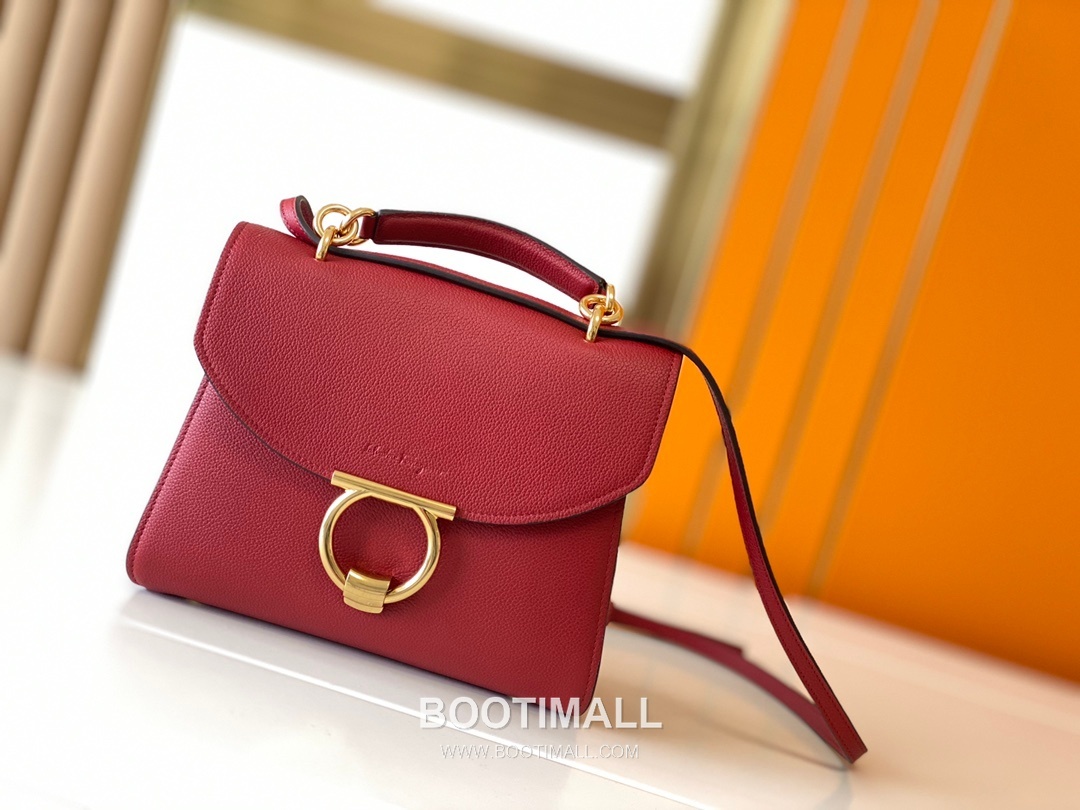 페라가모 카프스킨 그레인 토트 숄더백 Ferragamo Calfskin Grain Tote Shoulder Bag DY-21H493 26cm 6