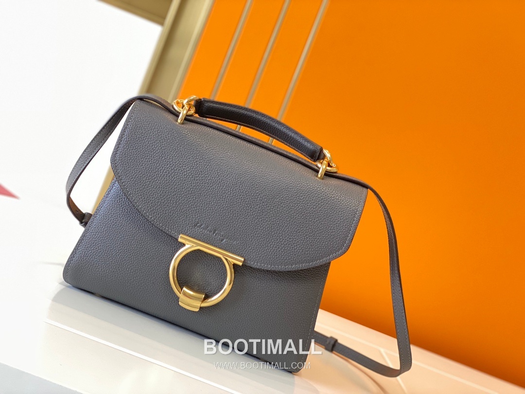 페라가모 카프스킨 그레인 토트 숄더백 Ferragamo Calfskin Grain Tote Shoulder Bag DY-21H493 26cm 6