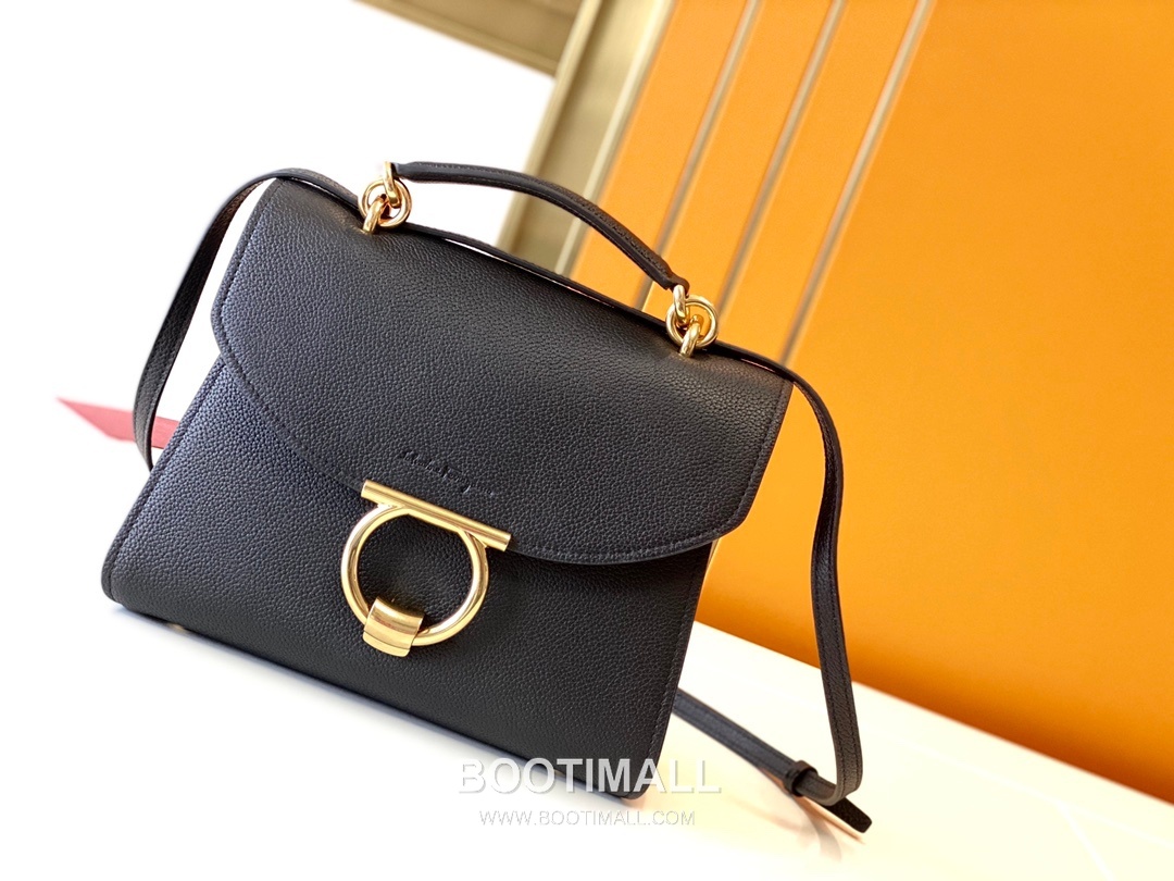 페라가모 카프스킨 그레인 토트 숄더백 Ferragamo Calfskin Grain Tote Shoulder Bag DY-21H493 26cm 6