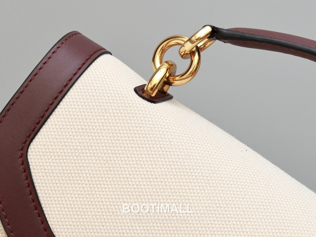 페라가모 카프스킨 패브릭 콤비 토트 숄더백 Ferragamo Calfskin Fabric Combo Tote Shoulder Bag DY-21H493 26cm 4