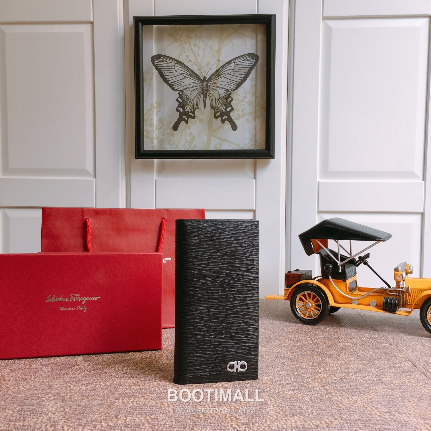 페라가모 카프스킨 간치오 투폴드 장지갑 Ferragamo Calfskin Gancio Two Fold Long Wallet 66A069 18.5cm 7