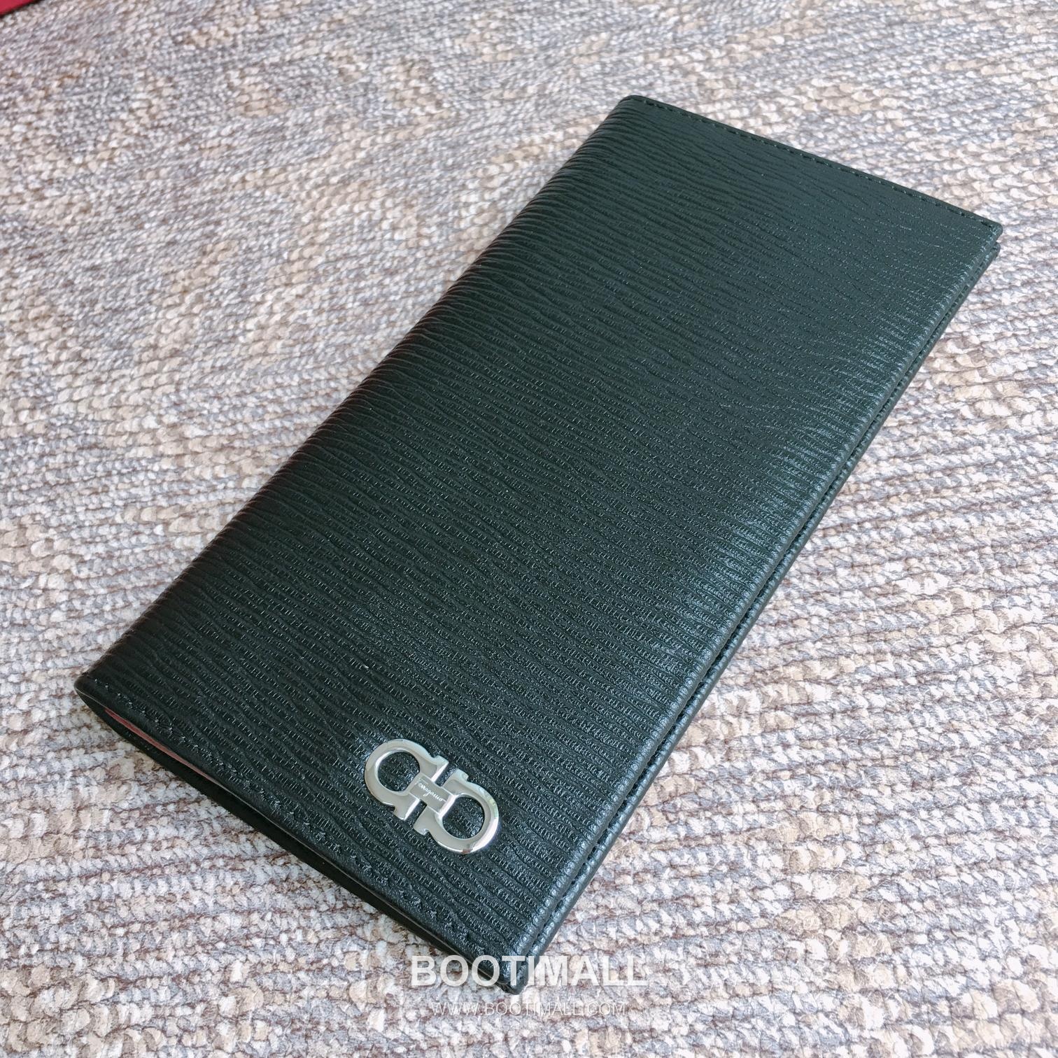 페라가모 카프스킨 간치오 투폴드 장지갑 Ferragamo Calfskin Gancio Two Fold Long Wallet 66A069 18.5cm 8