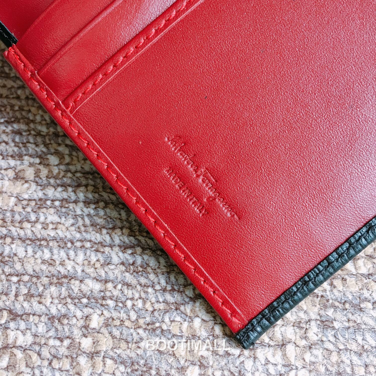 페라가모 카프스킨 간치오 투폴드 장지갑 Ferragamo Calfskin Gancio Two Fold Long Wallet 66A069 18.5cm 11