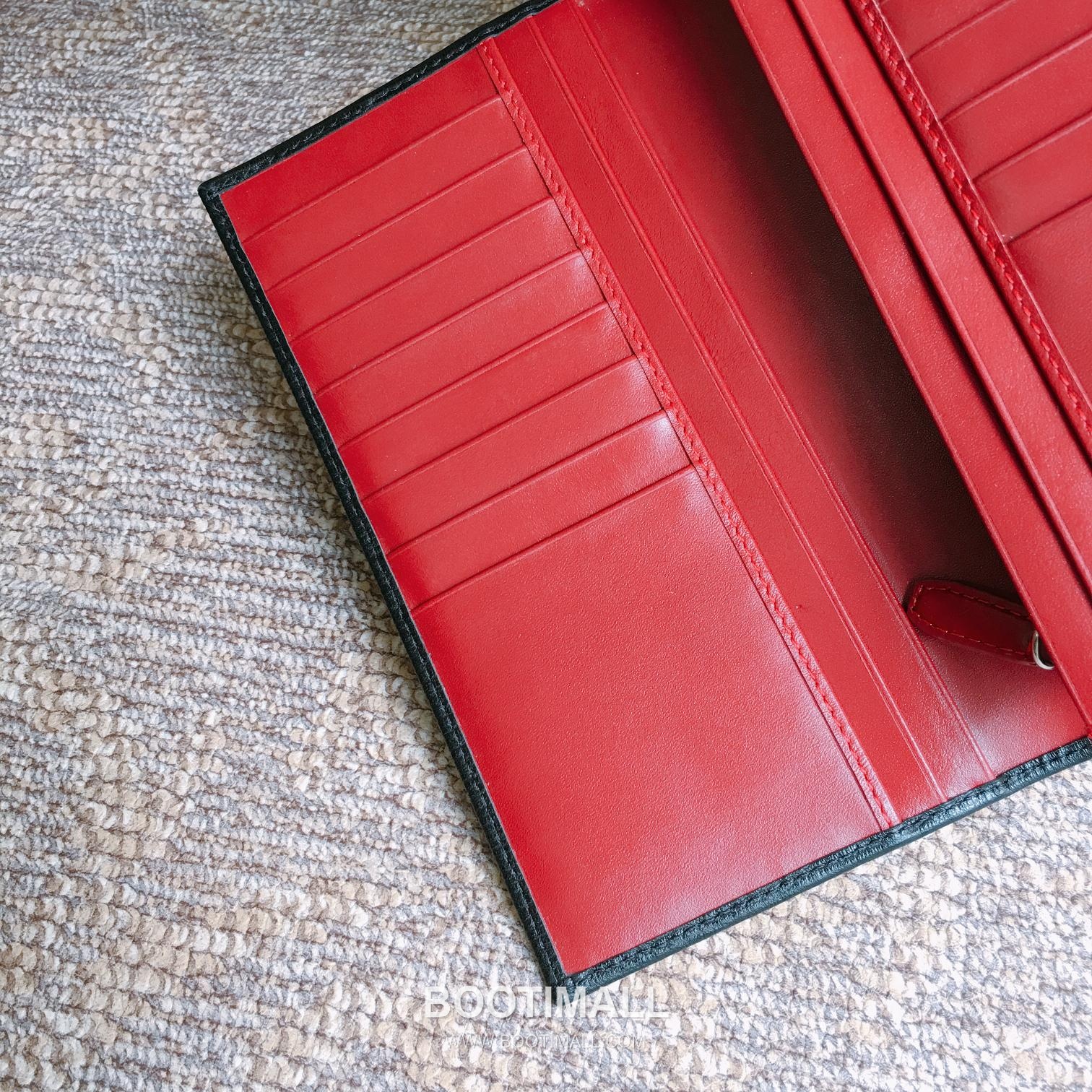 페라가모 카프스킨 간치오 투폴드 장지갑 Ferragamo Calfskin Gancio Two Fold Long Wallet 66A069 18.5cm 13