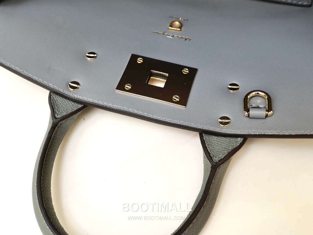 페라가모 스튜디오 카프스킨 간치니 토트 숄더백 Ferragamo Studio Calfskin Gancini Tote Shoulder Bag 211425 28cm 4