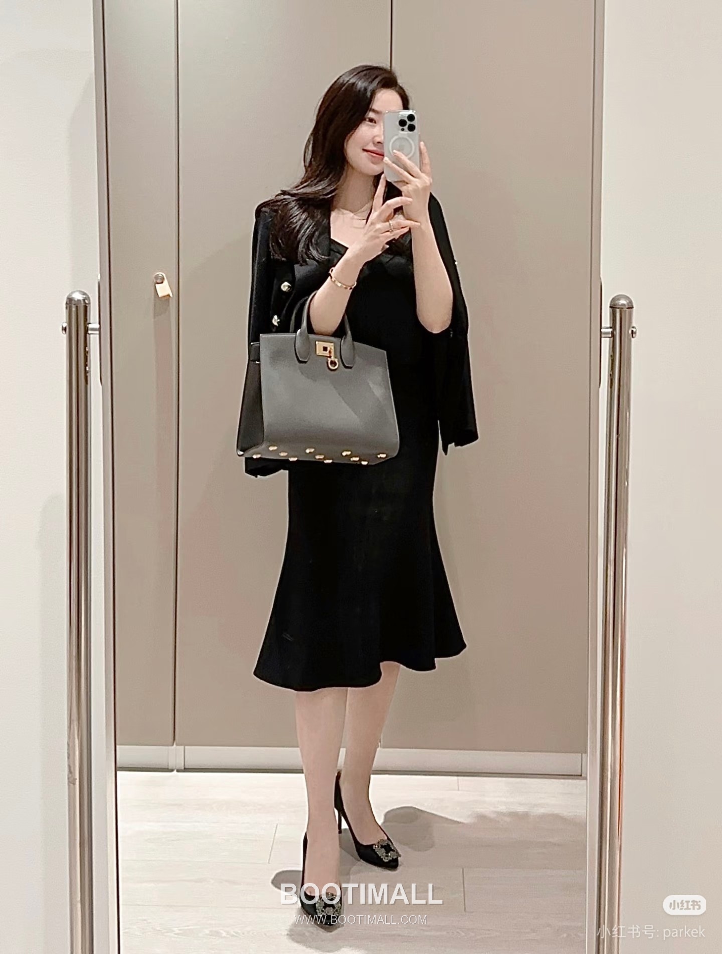 페라가모 스튜디오 카프스킨 간치니 토트 숄더백 Ferragamo Studio Calfskin Gancini Tote Shoulder Bag 211425 28cm 5