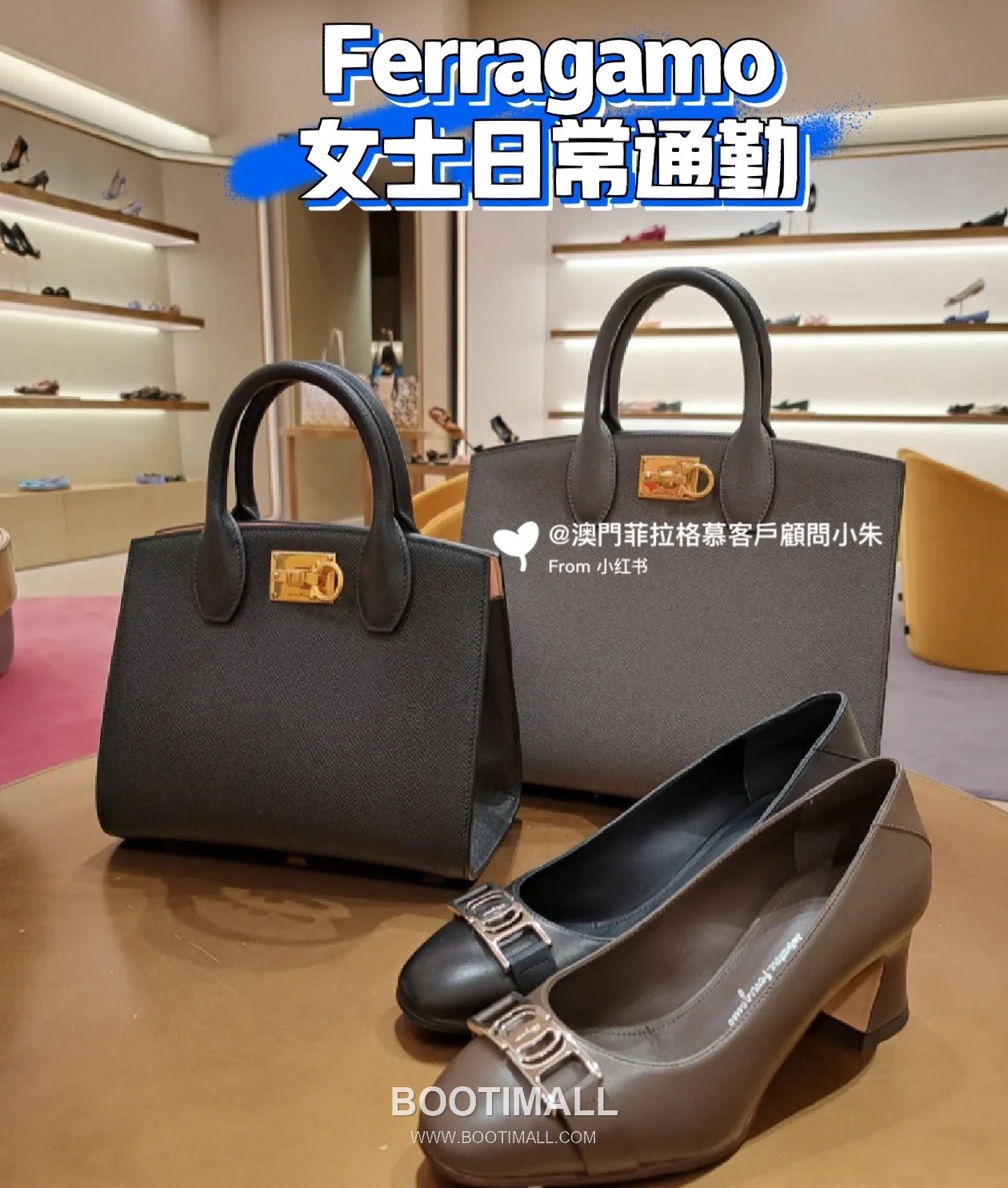 페라가모 스튜디오 카프스킨 간치니 토트 숄더백 Ferragamo Studio Calfskin Gancini Tote Shoulder Bag 211425 28cm 8