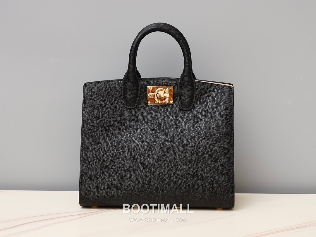 페라가모 스튜디오 카프스킨 간치니 토트 숄더백 Ferragamo Studio Calfskin Gancini Tote Shoulder Bag 211425 28cm 11
