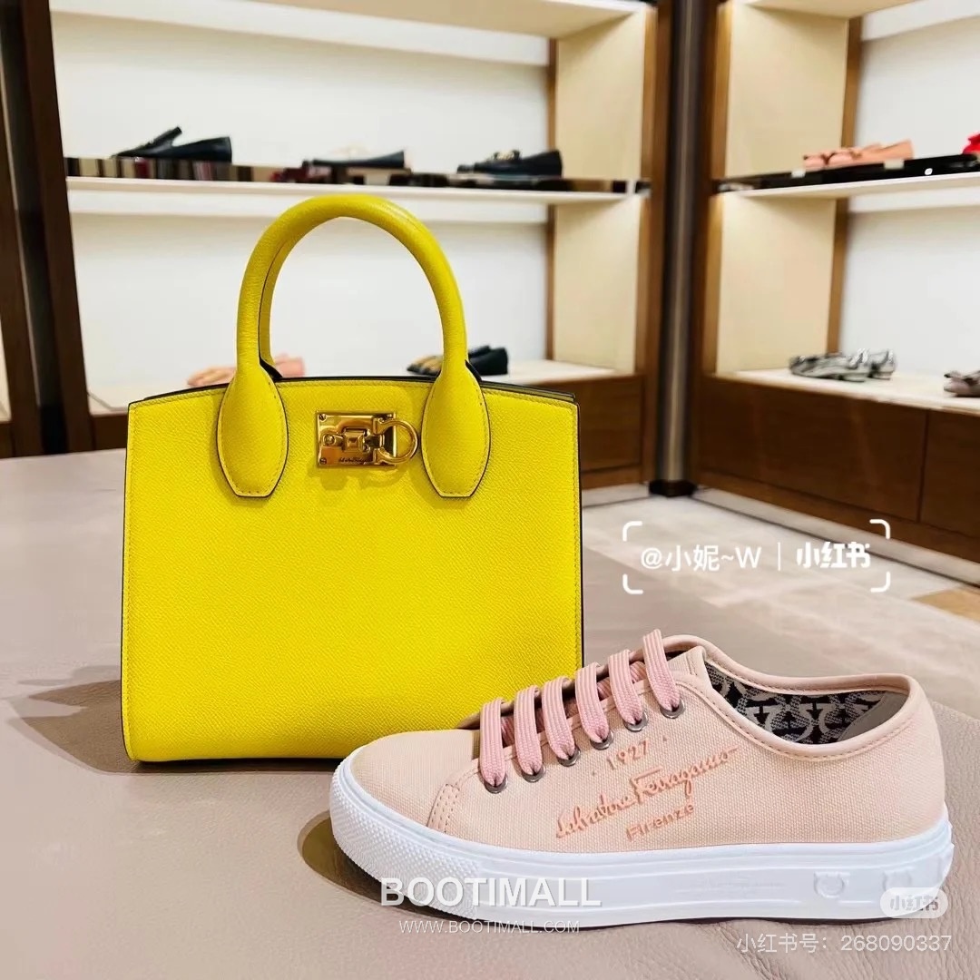 페라가모 스튜디오 카프스킨 간치니 미니 토트 숄더백 Ferragamo Studio Calfskin Gancini Mini Tote Shoulder Bag 211424 22cm 1