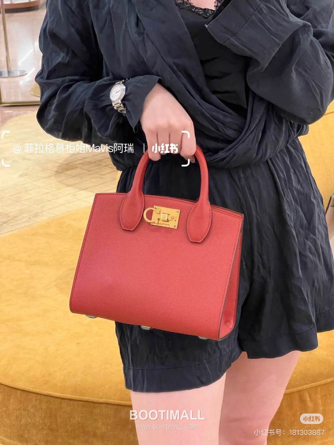 페라가모 스튜디오 카프스킨 간치니 미니 토트 숄더백 Ferragamo Studio Calfskin Gancini Mini Tote Shoulder Bag 211424 22cm 1