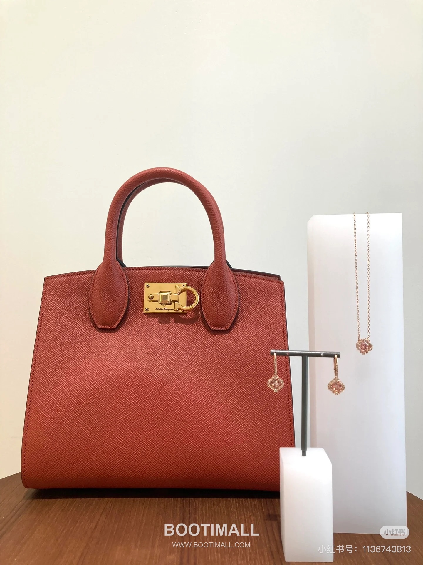 페라가모 스튜디오 카프스킨 간치니 미니 토트 숄더백 Ferragamo Studio Calfskin Gancini Mini Tote Shoulder Bag 211424 22cm 3