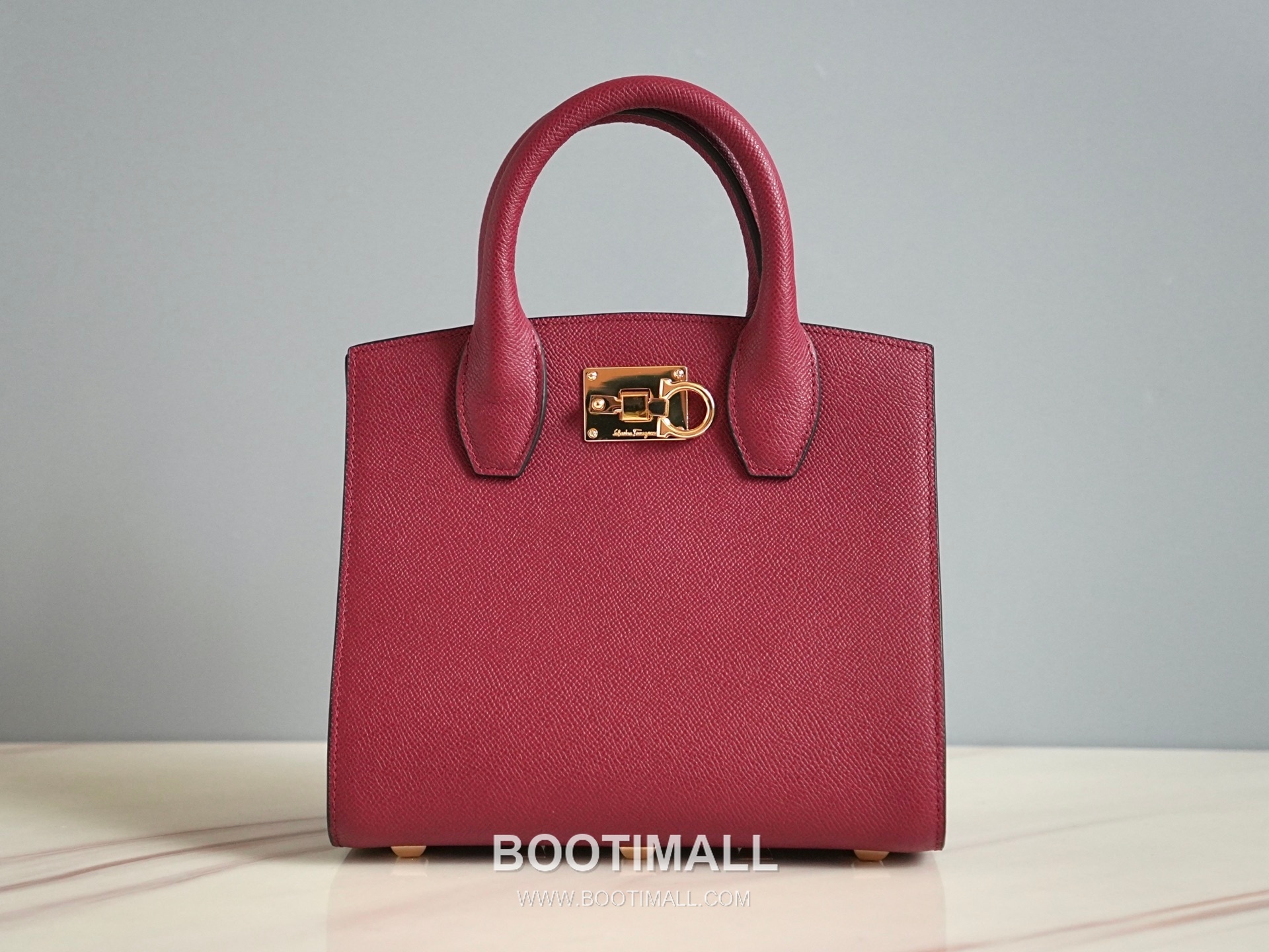 페라가모 스튜디오 카프스킨 간치니 미니 토트 숄더백 Ferragamo Studio Calfskin Gancini Mini Tote Shoulder Bag 211424 22cm 8