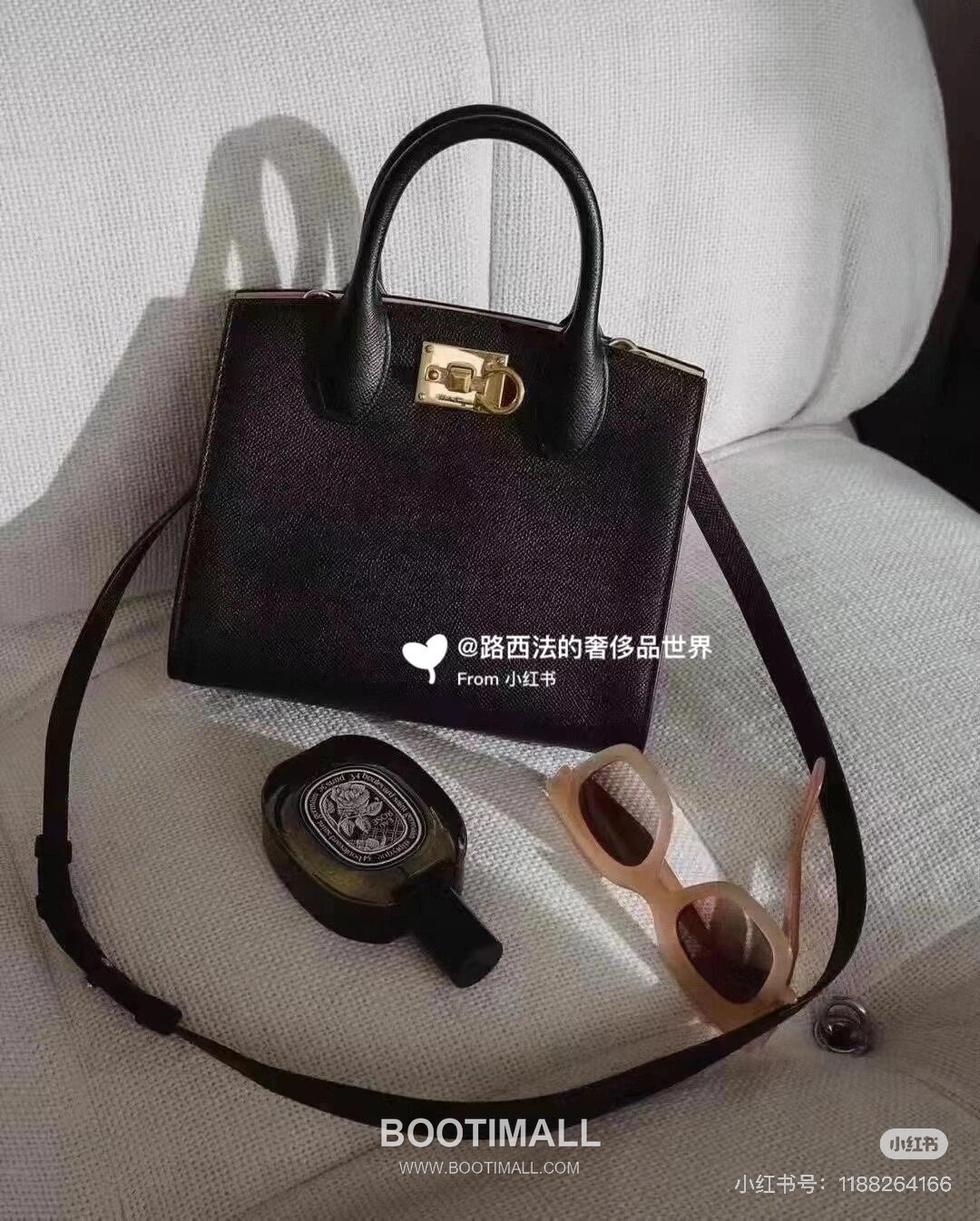 페라가모 스튜디오 카프스킨 간치니 미니 토트 숄더백 Ferragamo Studio Calfskin Gancini Mini Tote Shoulder Bag 211424 22cm 7