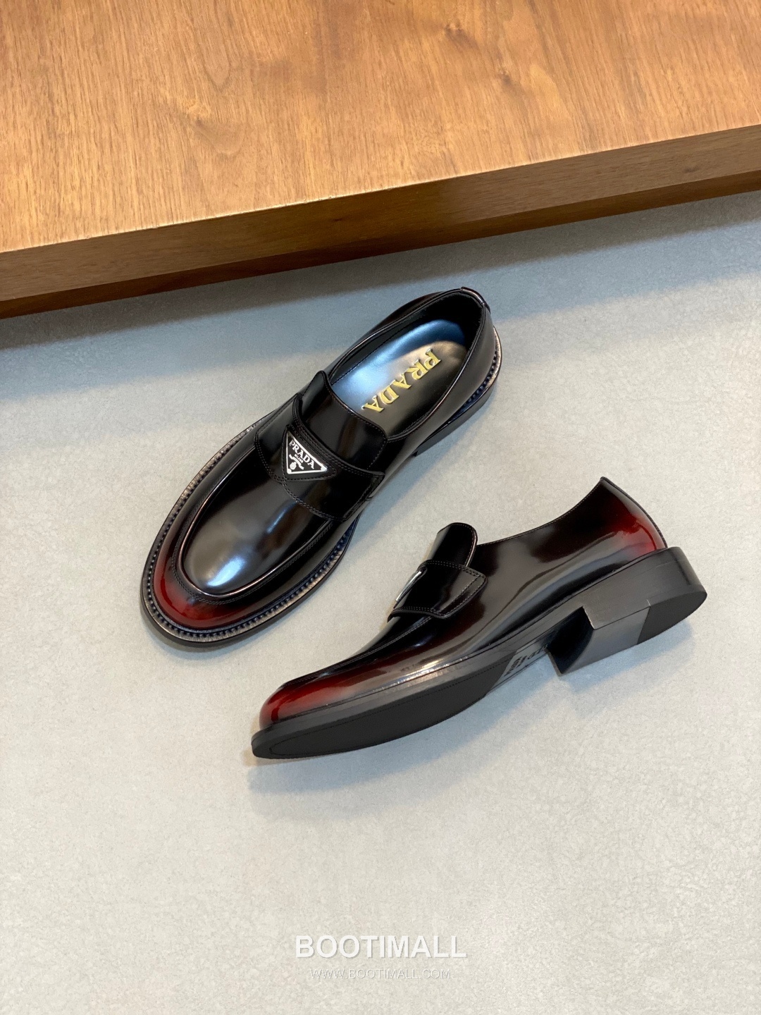 프라다 수입가죽 조각디테일 레이스업 블랙 더비슈즈 Prada Imported Leather Brogue Detail Black Derby Shoes 5