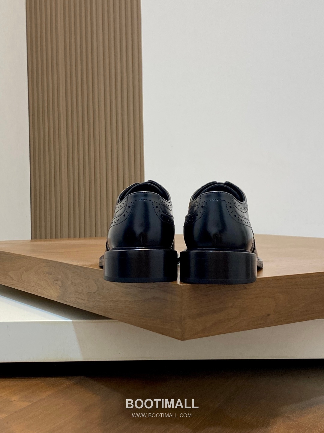 프라다 수입가죽 브로그디테일 레이스업 블랙 더비슈즈 Prada Imported Leather Brogue Detail Black Derby Shoes 8