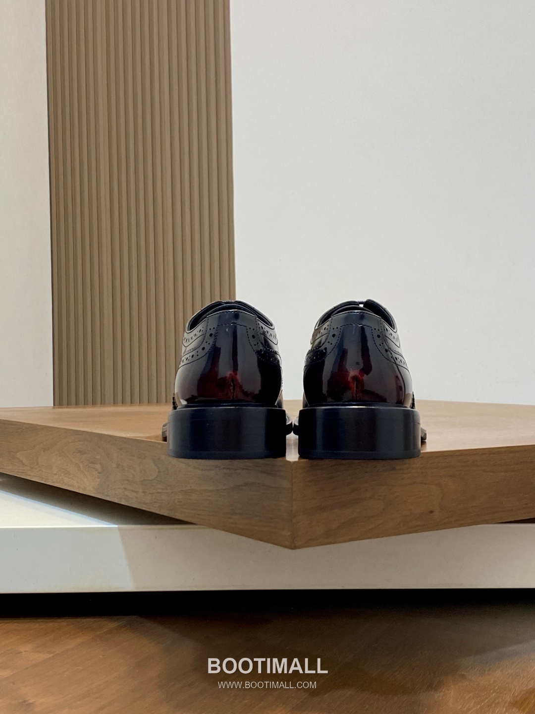 프라다 수입가죽 브로그디테일 레이스업 블랙 더비슈즈 Prada Imported Leather Brogue Detail Black Derby Shoes 8