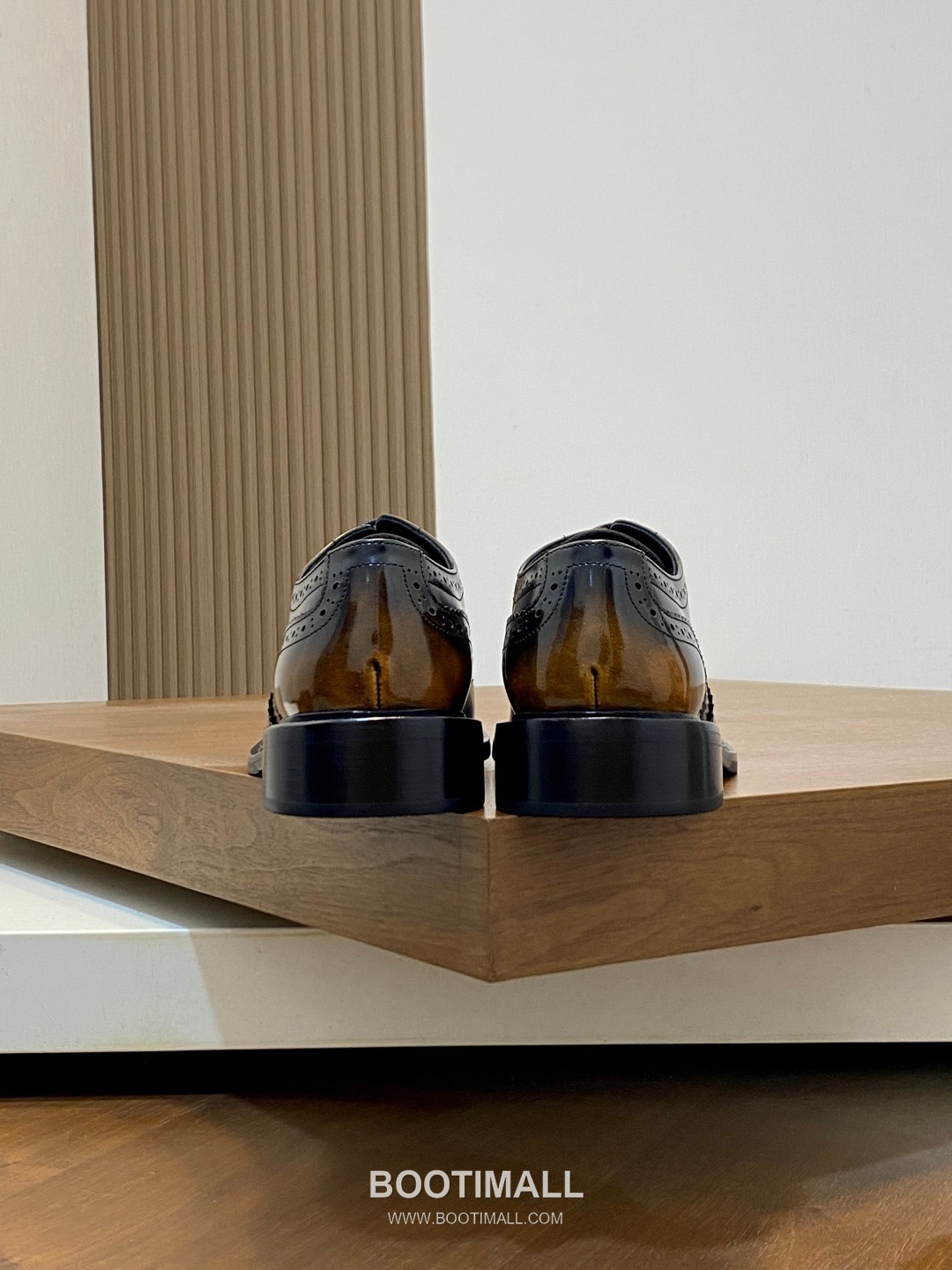 프라다 수입가죽 브로그디테일 레이스업 블랙 더비슈즈 Prada Imported Leather Brogue Detail Black Derby Shoes 8