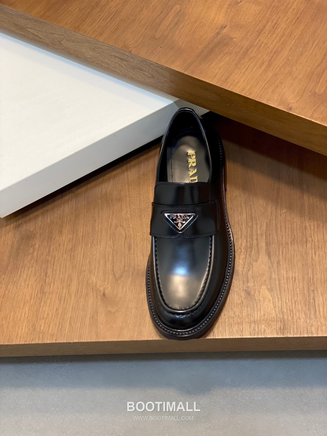 프라다 수입소가죽 브로그디테일 레이스업 블랙 더비슈즈 Prada Imported Calfskin Brogue Detail Lace-up Black Derby Shoes 6