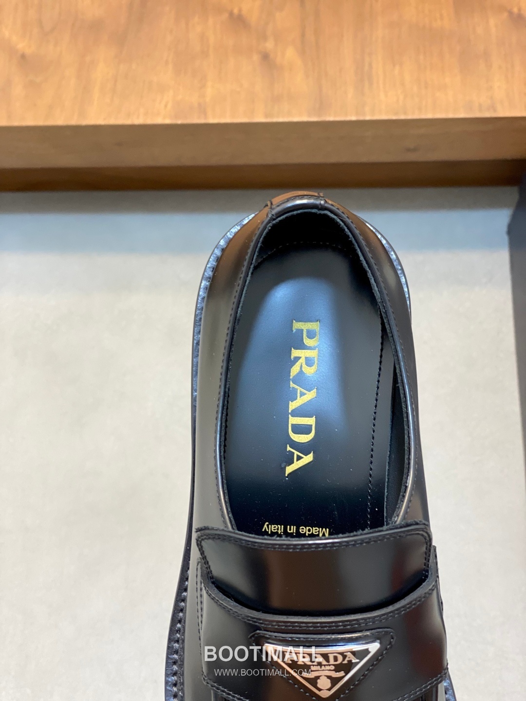 프라다 수입소가죽 브로그디테일 레이스업 블랙 더비슈즈 Prada Imported Calfskin Brogue Detail Lace-up Black Derby Shoes 7