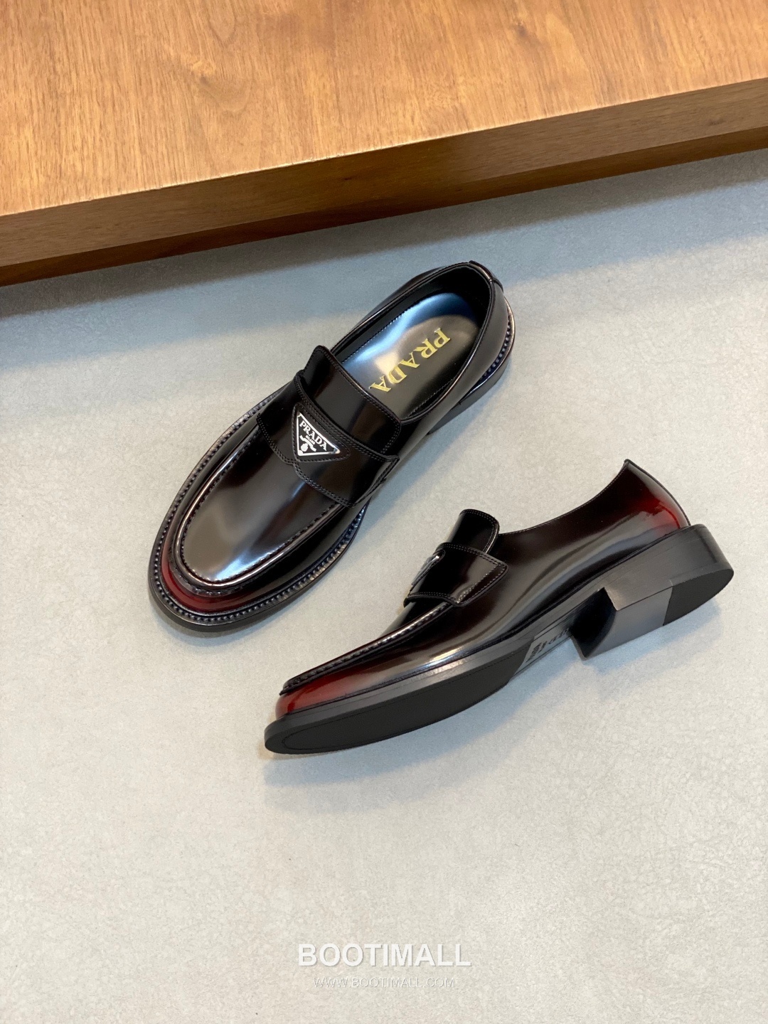 프라다 수입소가죽 브로그디테일 레이스업 블랙 더비슈즈 Prada Imported Calfskin Brogue Detail Lace-up Black Derby Shoes 5