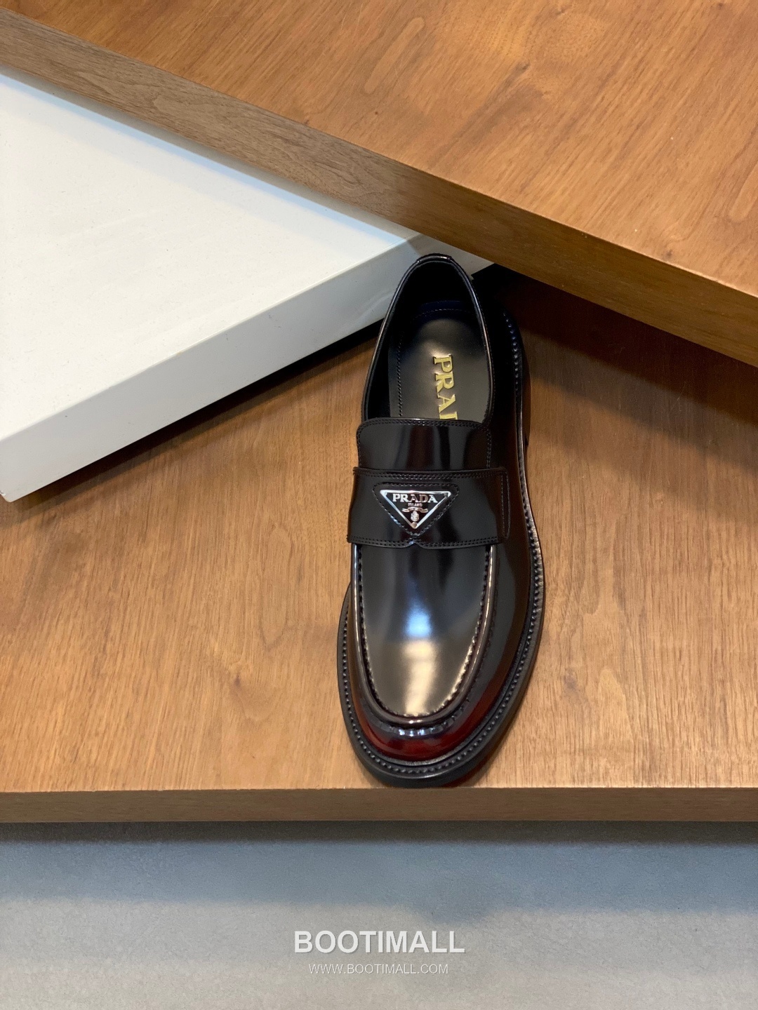 프라다 수입소가죽 브로그디테일 레이스업 블랙 더비슈즈 Prada Imported Calfskin Brogue Detail Lace-up Black Derby Shoes 6