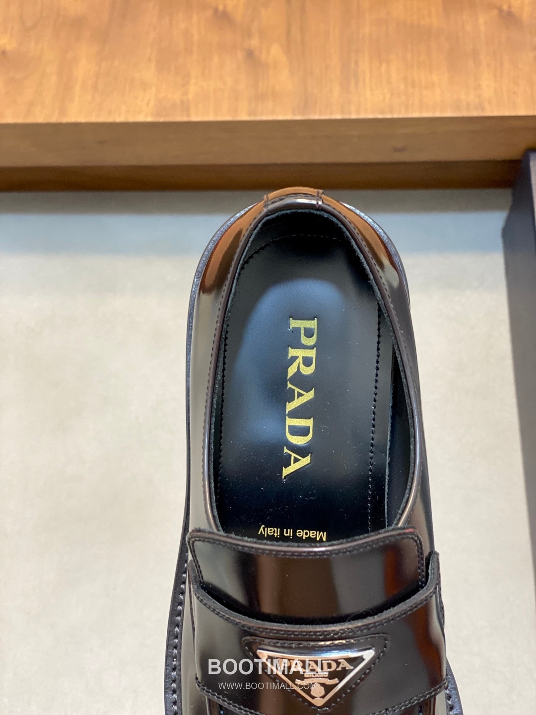 프라다 수입소가죽 브로그디테일 레이스업 블랙 더비슈즈 Prada Imported Calfskin Brogue Detail Lace-up Black Derby Shoes 7