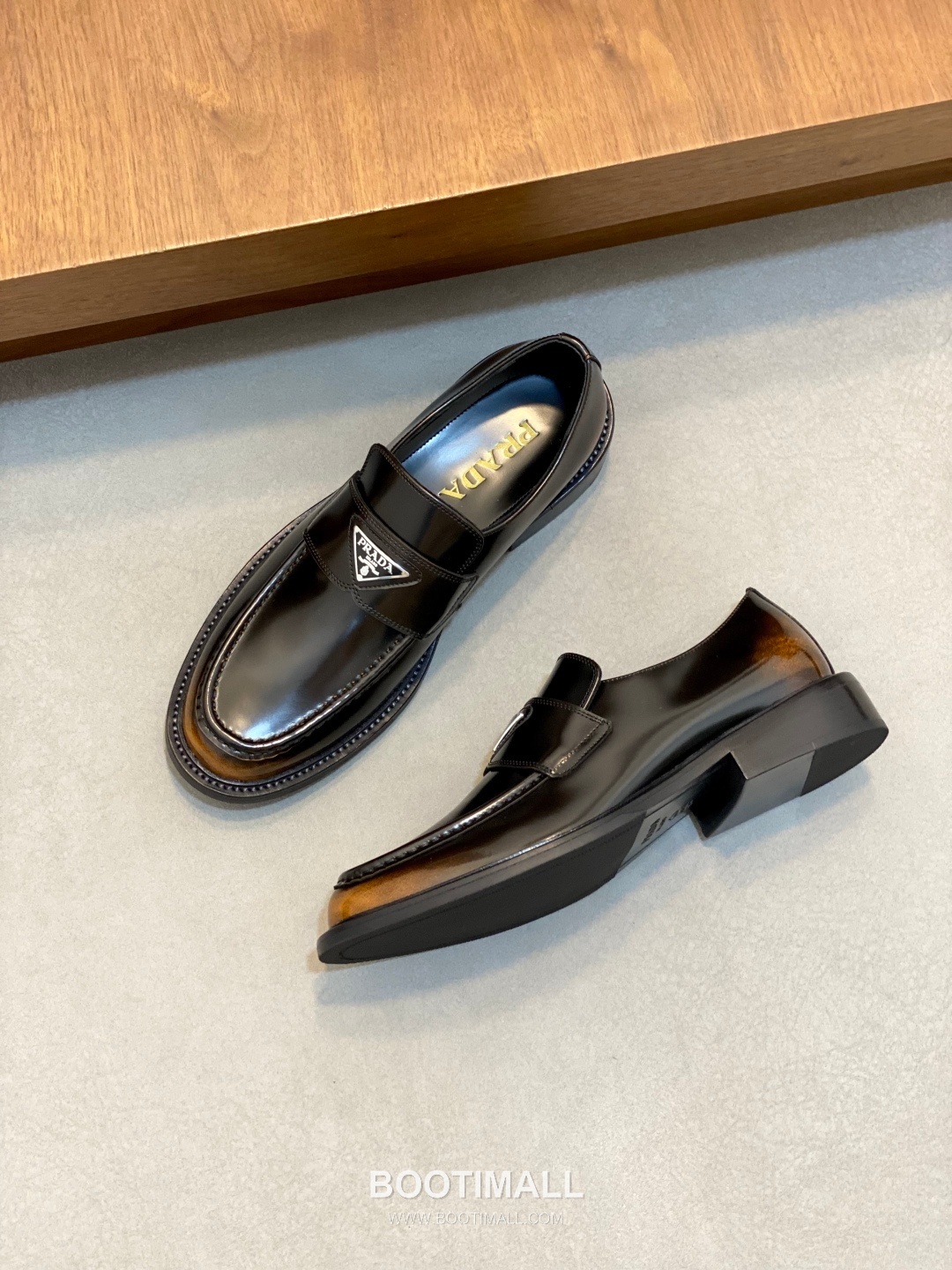 프라다 수입소가죽 브로그디테일 레이스업 블랙 더비슈즈 Prada Imported Calfskin Brogue Detail Lace-up Black Derby Shoes 5