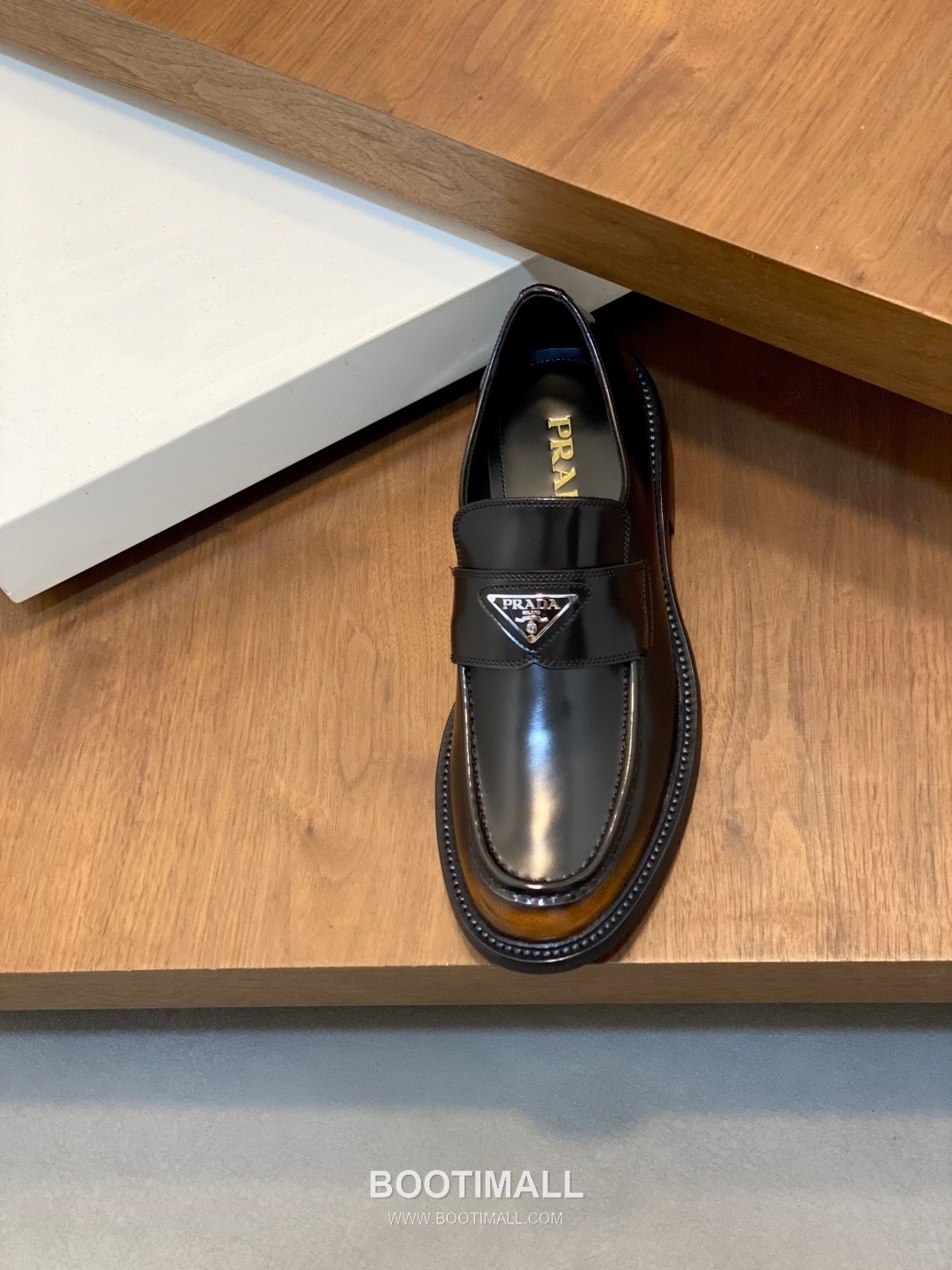 프라다 수입소가죽 브로그디테일 레이스업 블랙 더비슈즈 Prada Imported Calfskin Brogue Detail Lace-up Black Derby Shoes 6