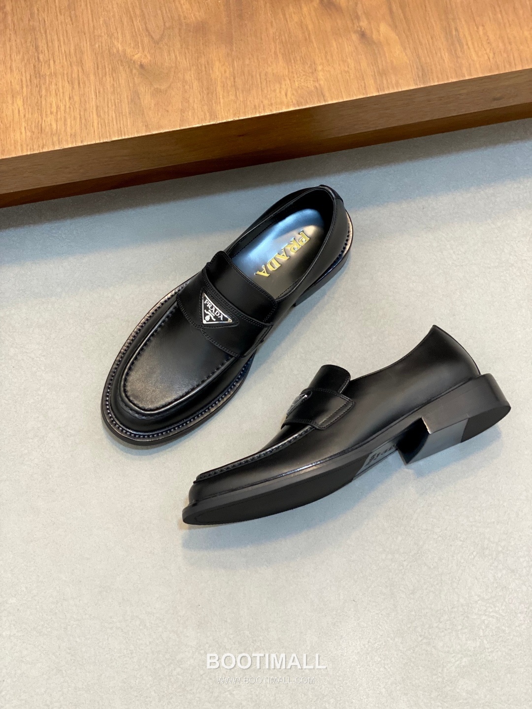 프라다 수입소가죽 브로그디테일 레이스업 블랙 더비슈즈 Prada Imported Calfskin Brogue Detail Lace-up Black Derby Shoes 5