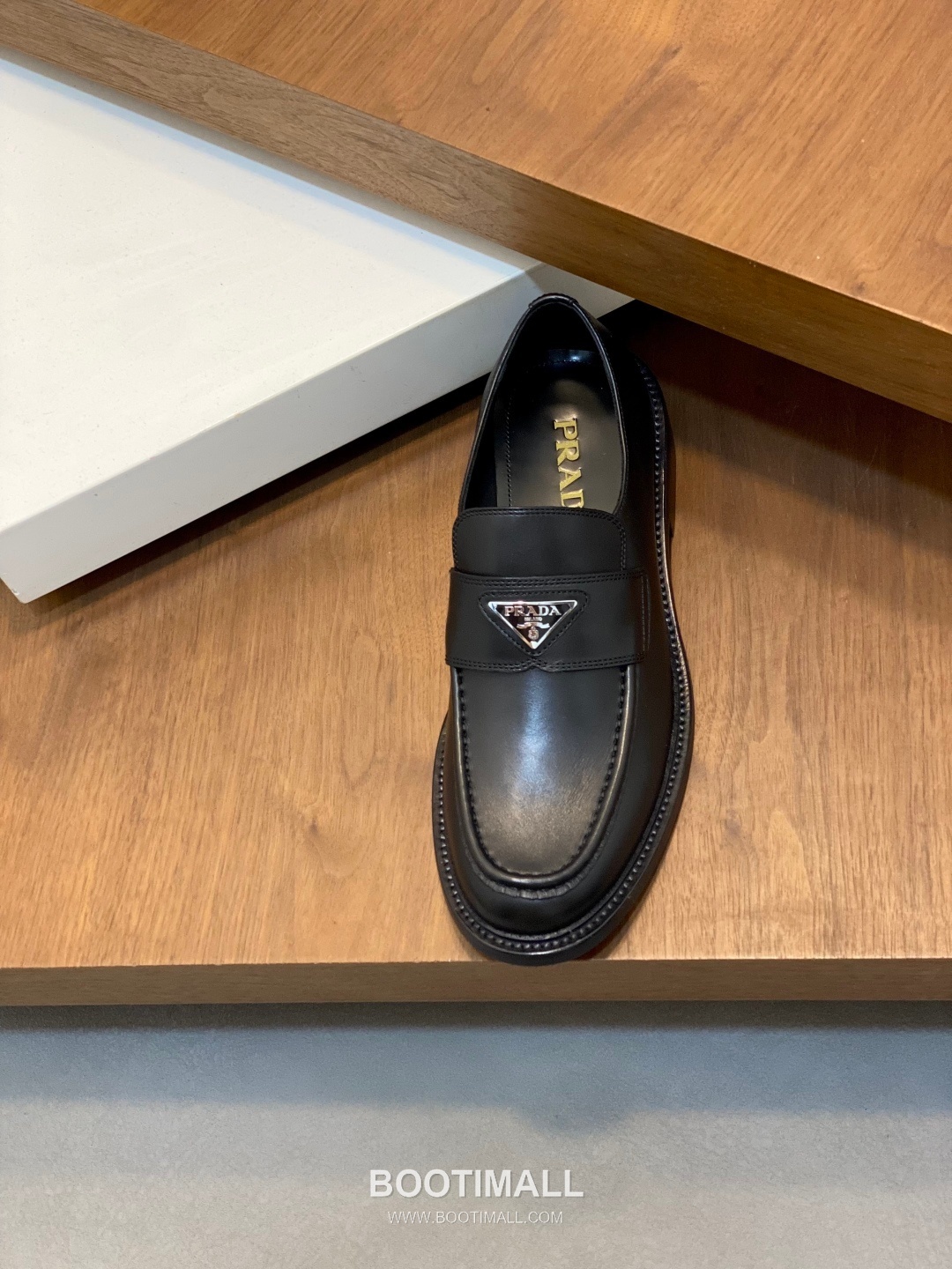 프라다 수입소가죽 브로그디테일 레이스업 블랙 더비슈즈 Prada Imported Calfskin Brogue Detail Lace-up Black Derby Shoes 6